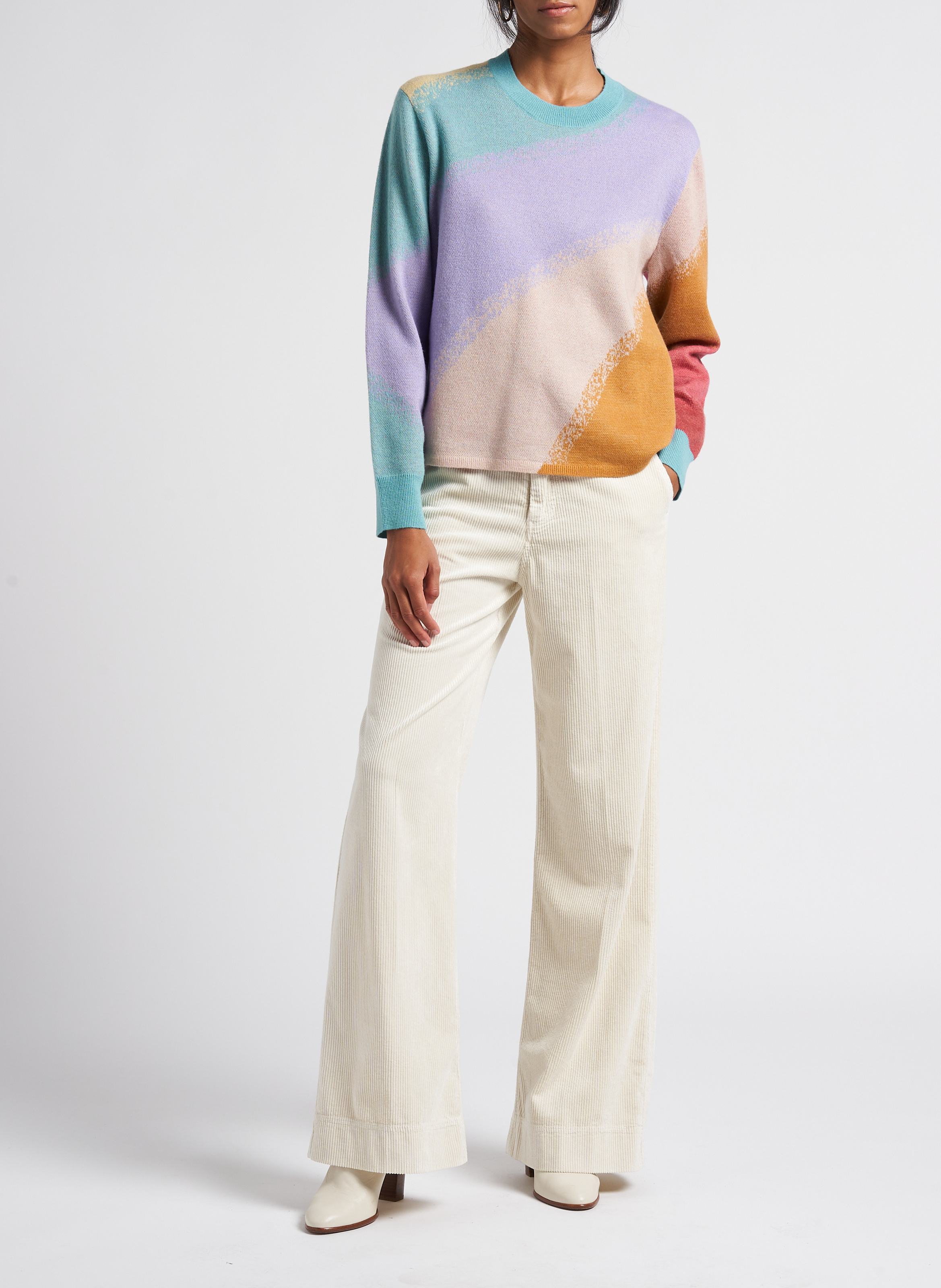 Round-neck jacquard sweater PAUL SMITH Multicolored