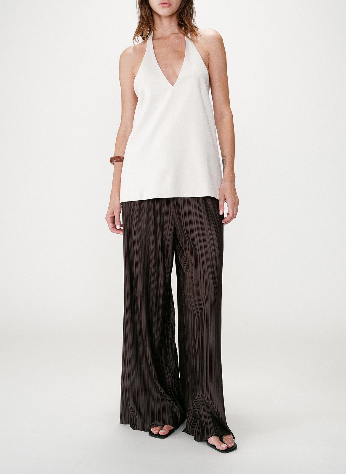 Top met V-hals GRACE ET MILA Beige