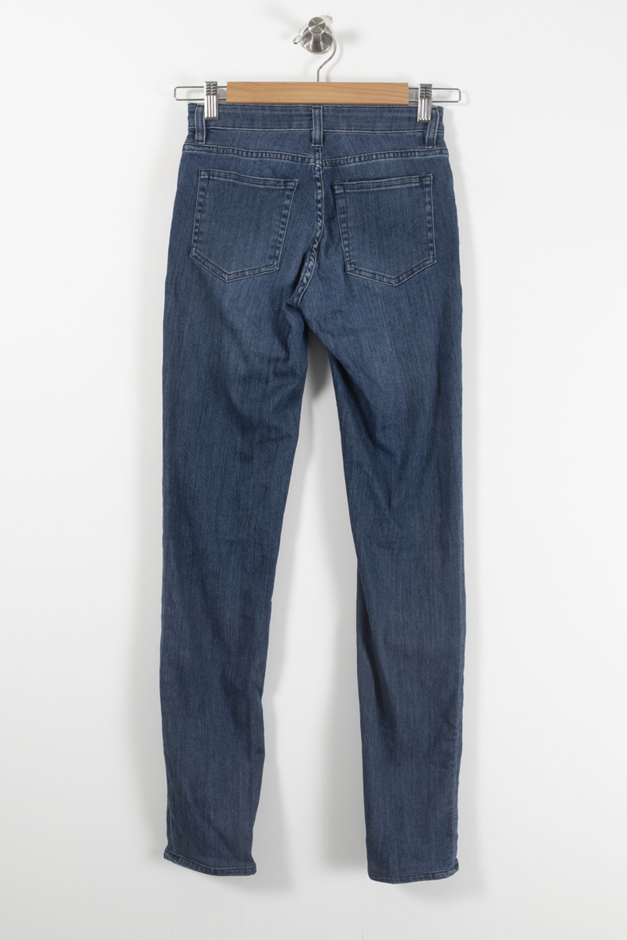 Cropped slim jeans with studs ACNE STUDIOS - Seconde Main Blue