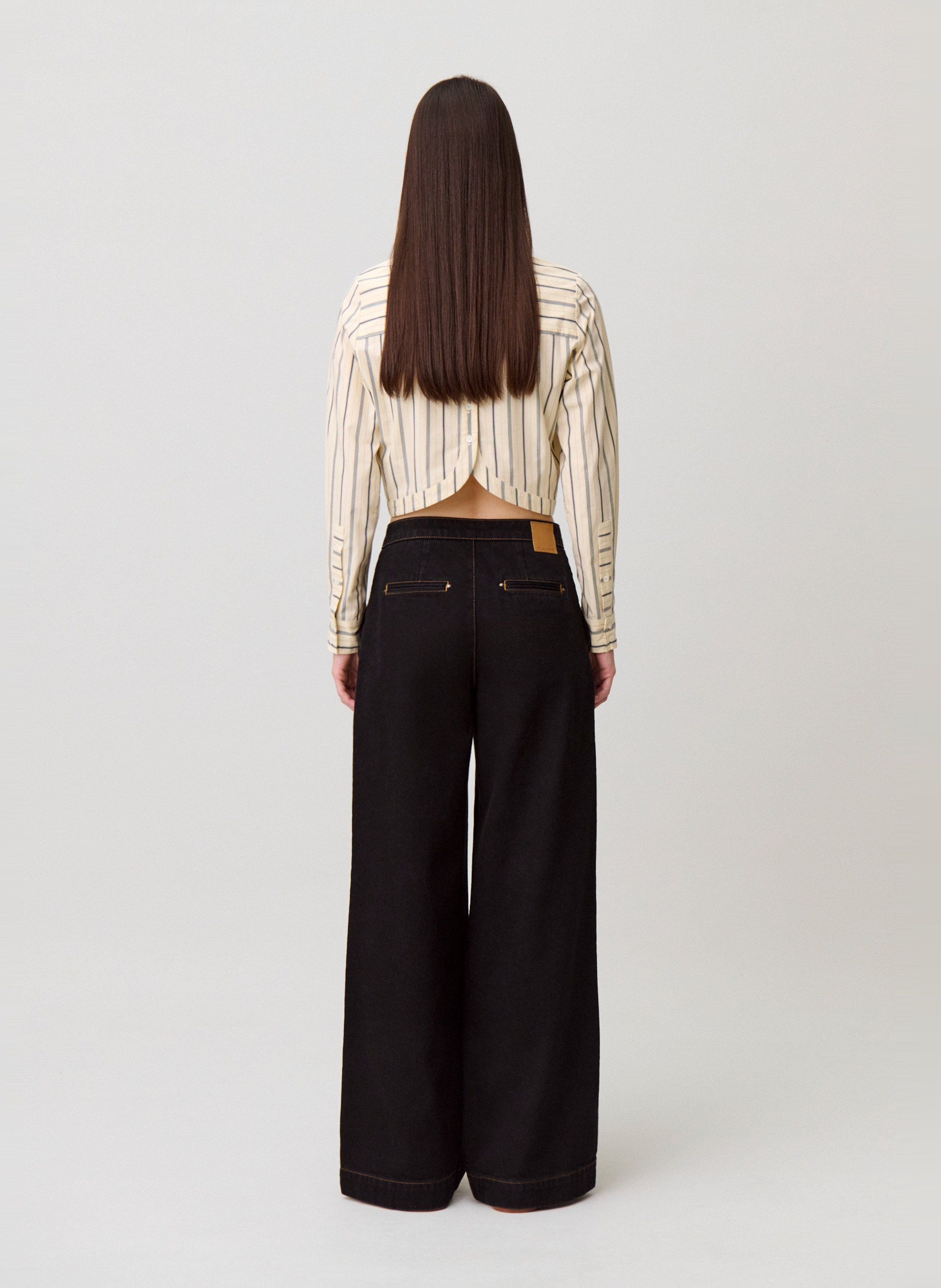 Jean large en coton CLAUDIE PIERLOT Noir