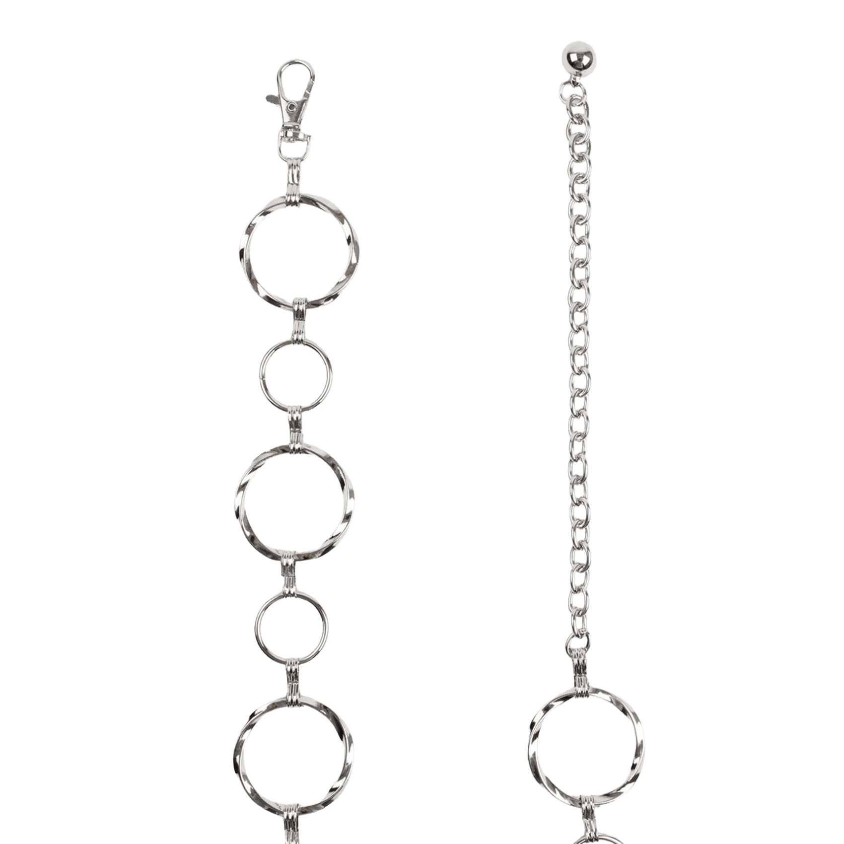 Metalen ringriem MORGAN Zilver