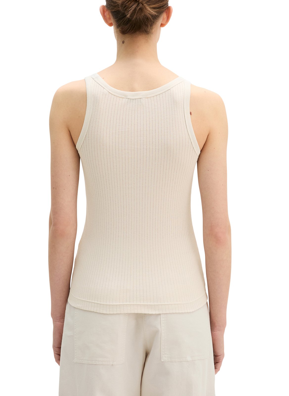 Débardeur uni en maille côtelée MARC O'POLO Beige