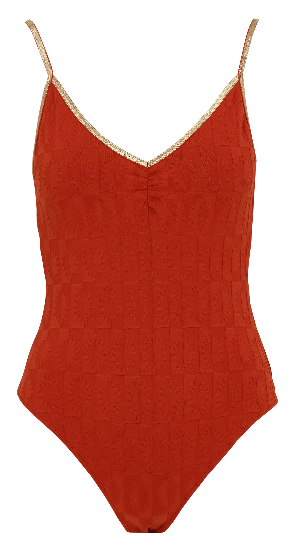 Brando one-piece swimsuit LA NOUVELLE Red