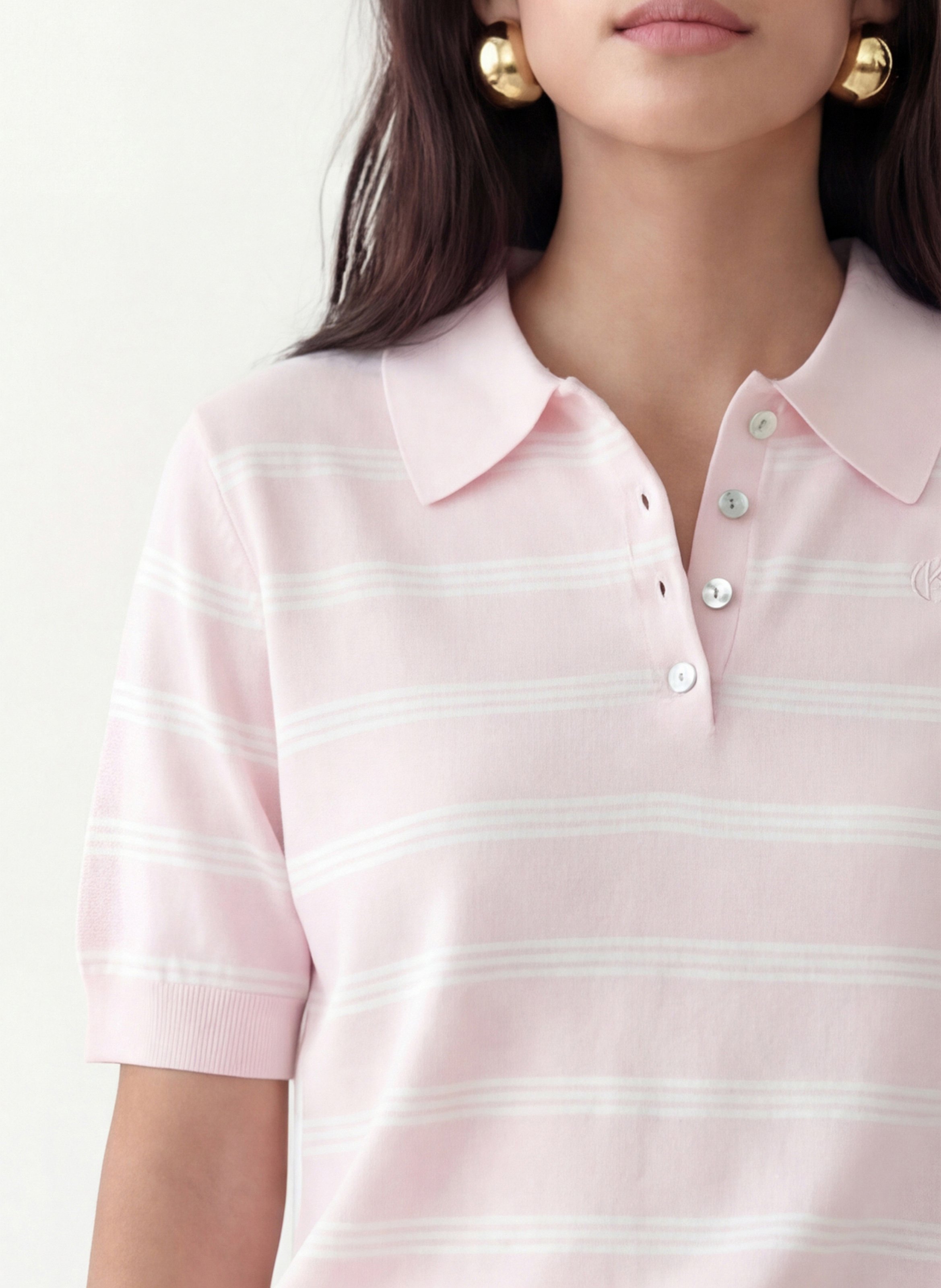 Polo-Stricktop KOOKAI Rosa