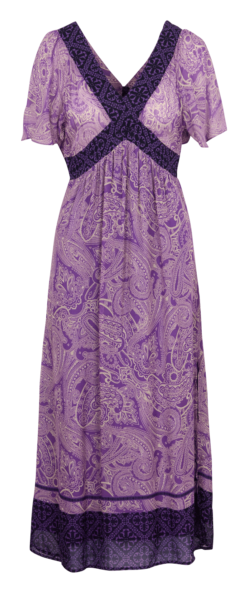 Long V-neck dress LA FEE MARABOUTEE