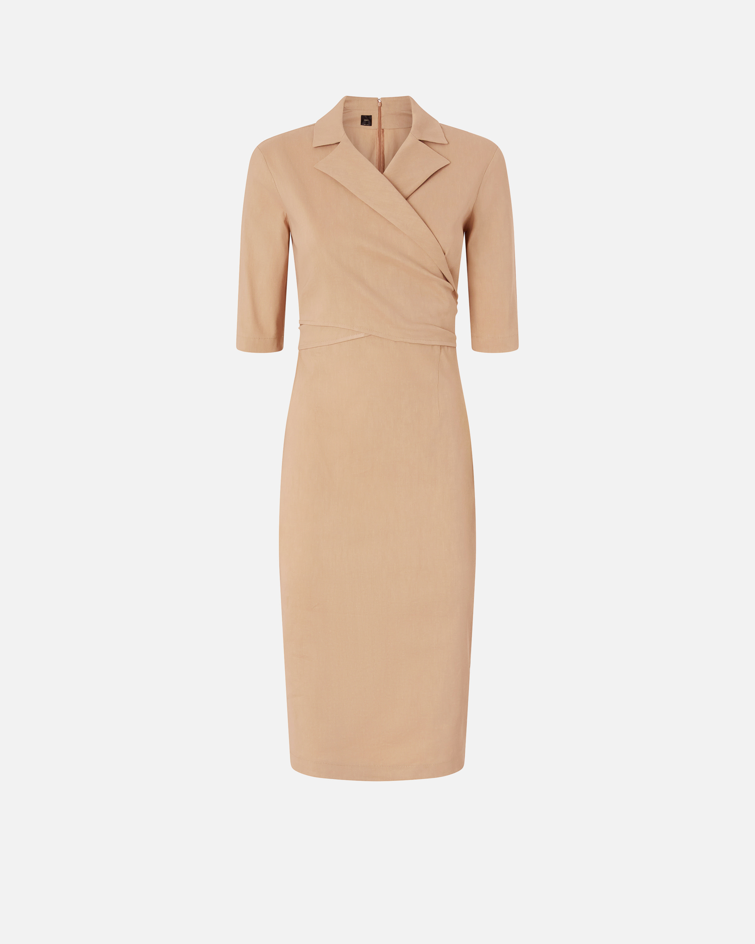 Robe midi ajustée avec nœud PINKO Beige