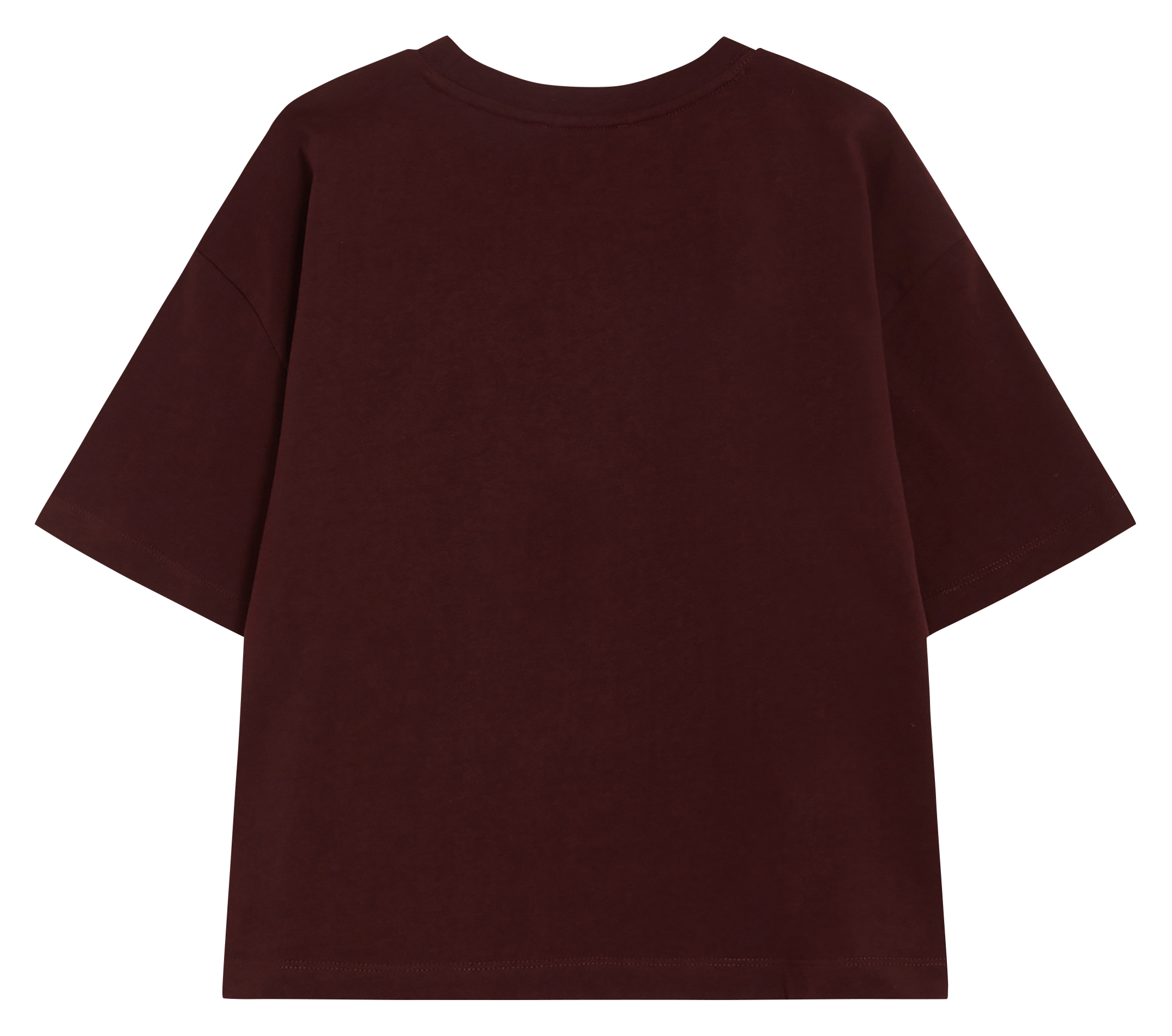 Tee-shirt droit col rond en coton GRACE ET MILA Rouge