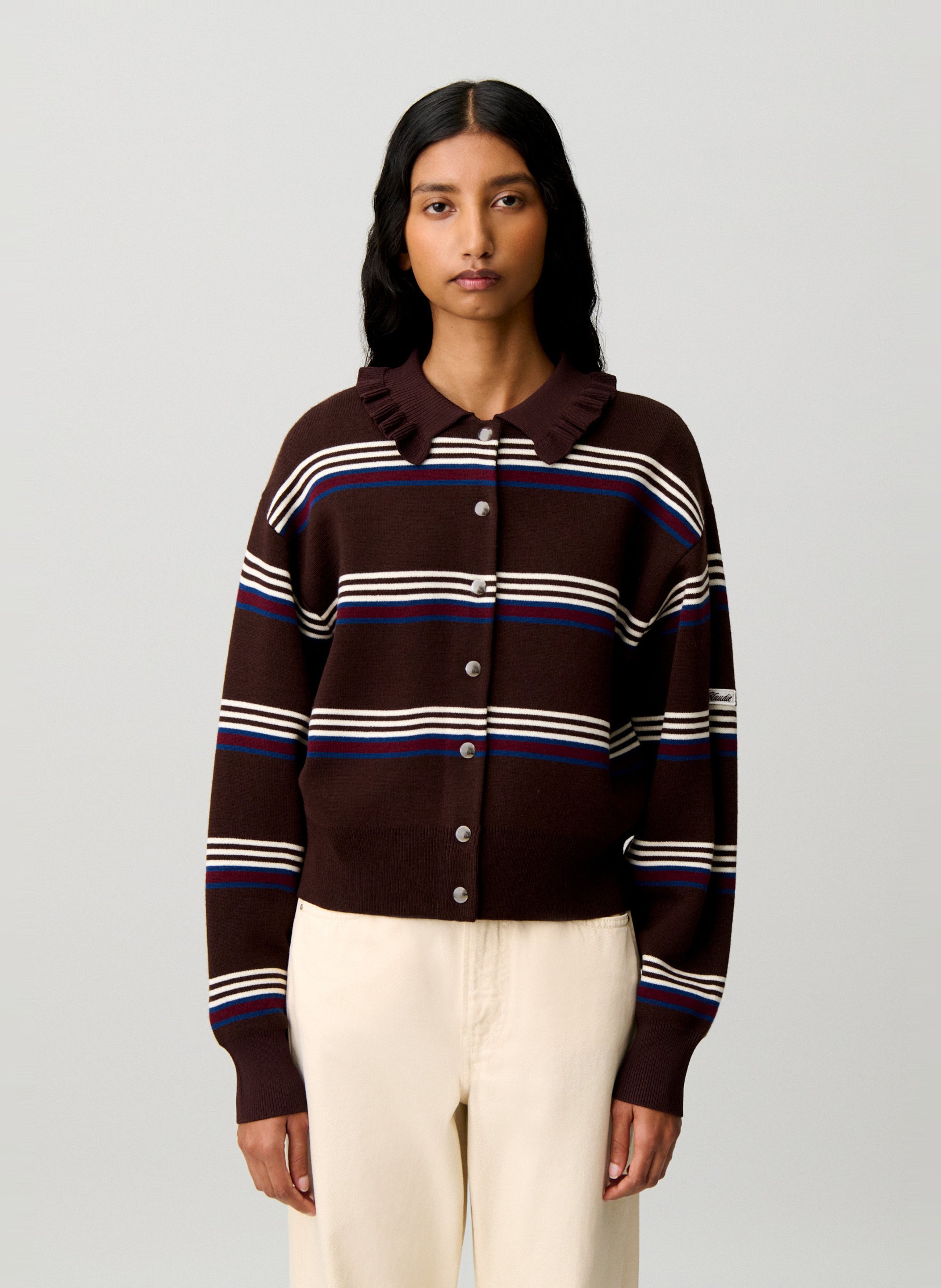 Gilet à rayures CLAUDIE PIERLOT Multicolore