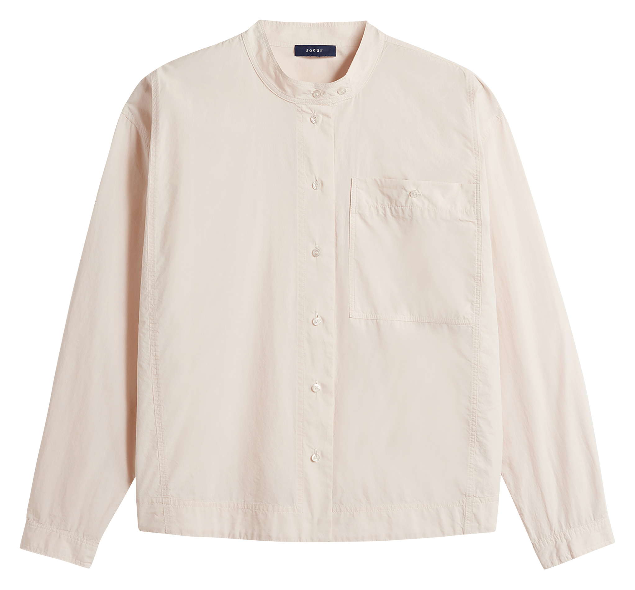 Round-neck organic cotton shirt SOEUR