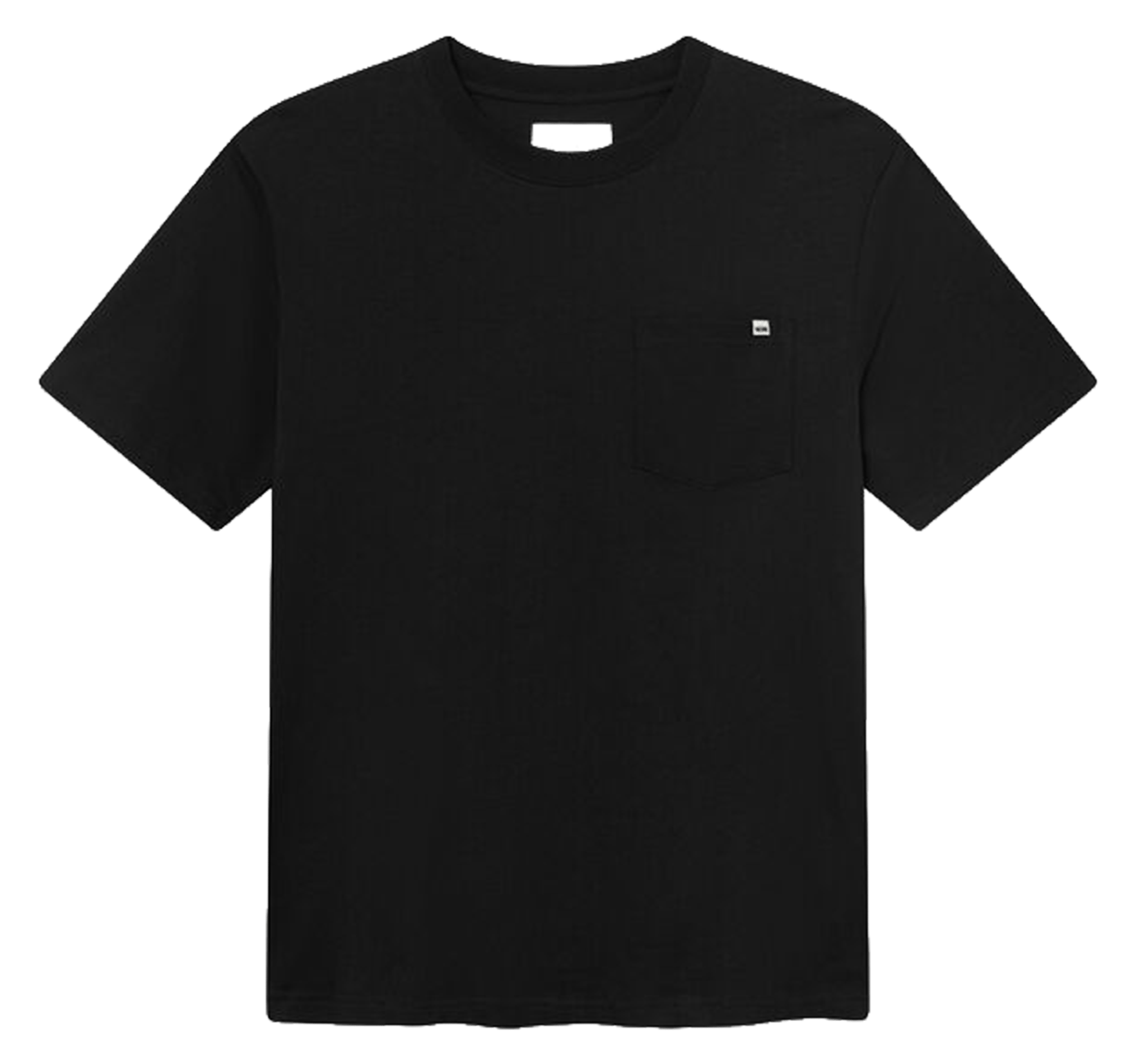 Recht T-shirt van biokatoen WOOD WOOD Zwart