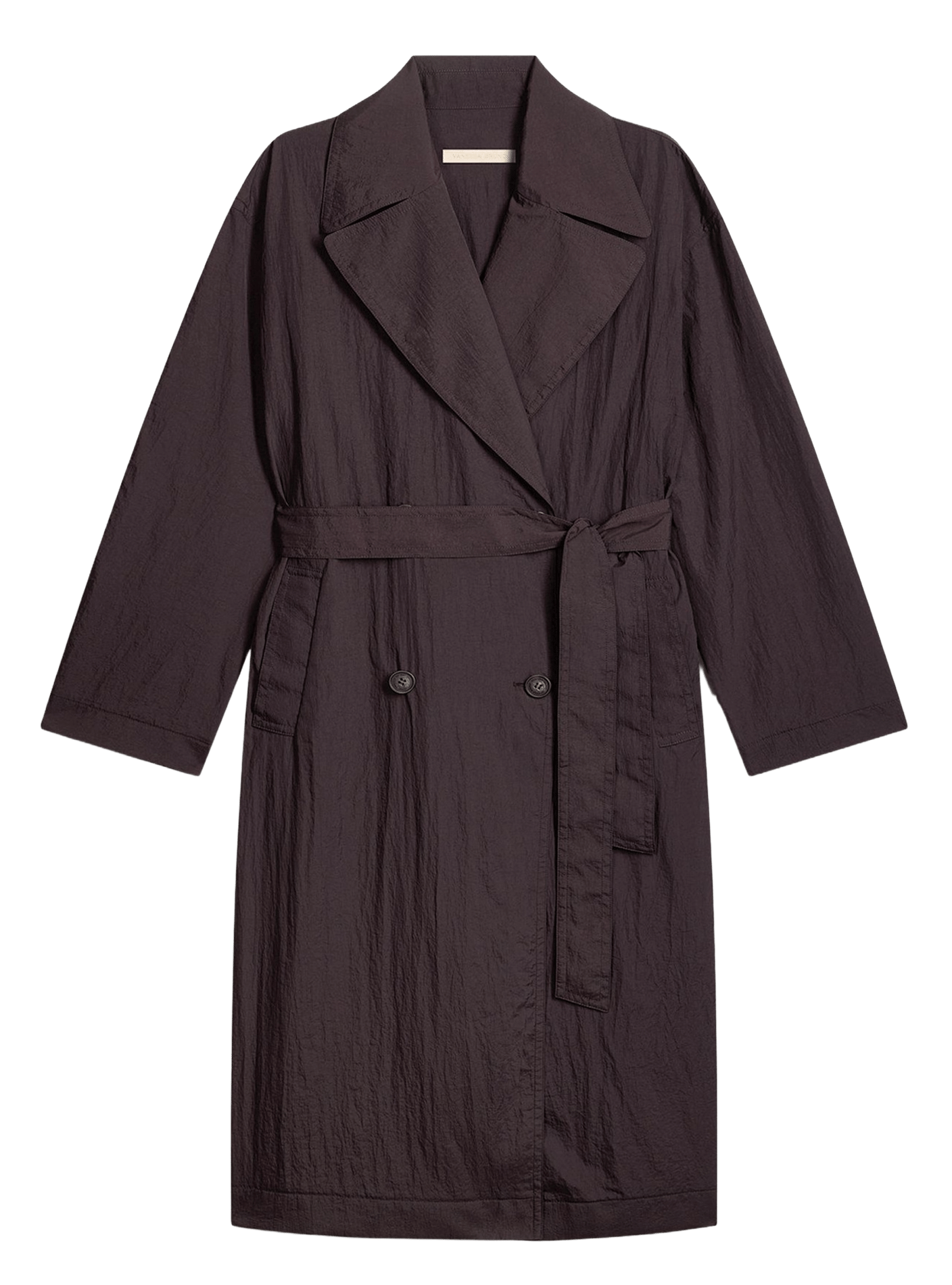 Trench long oversize à ceinture VANESSA BRUNO Marron