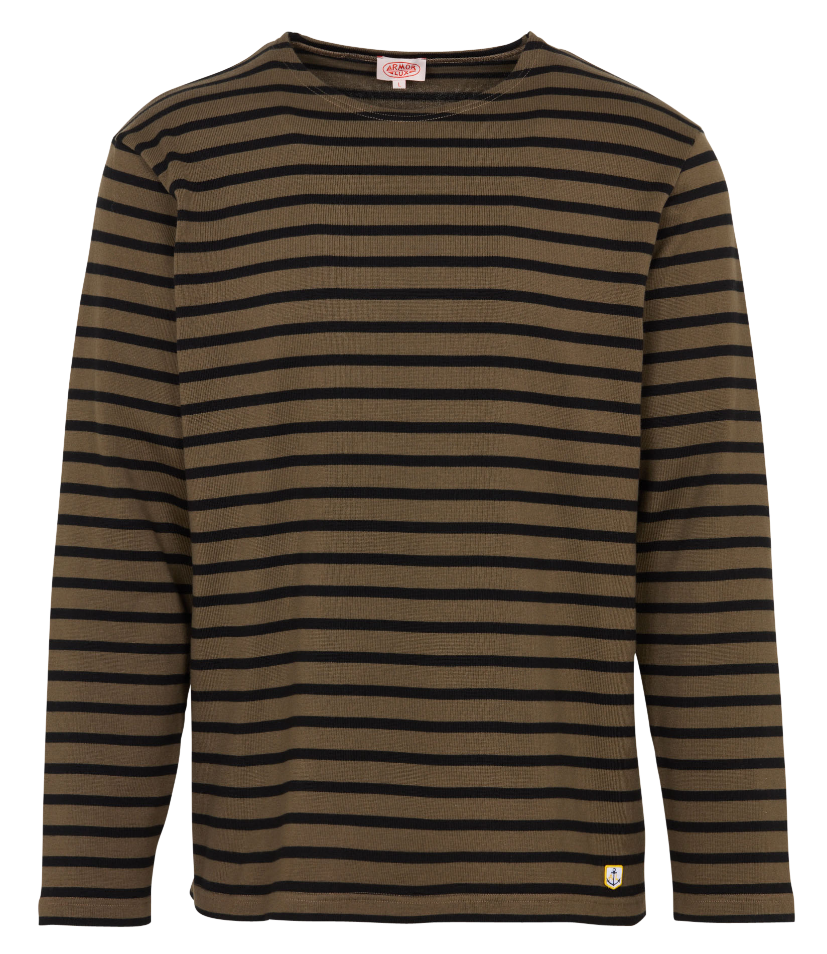 Marinière col rond regular-fit à rayures ARMOR LUX Vert