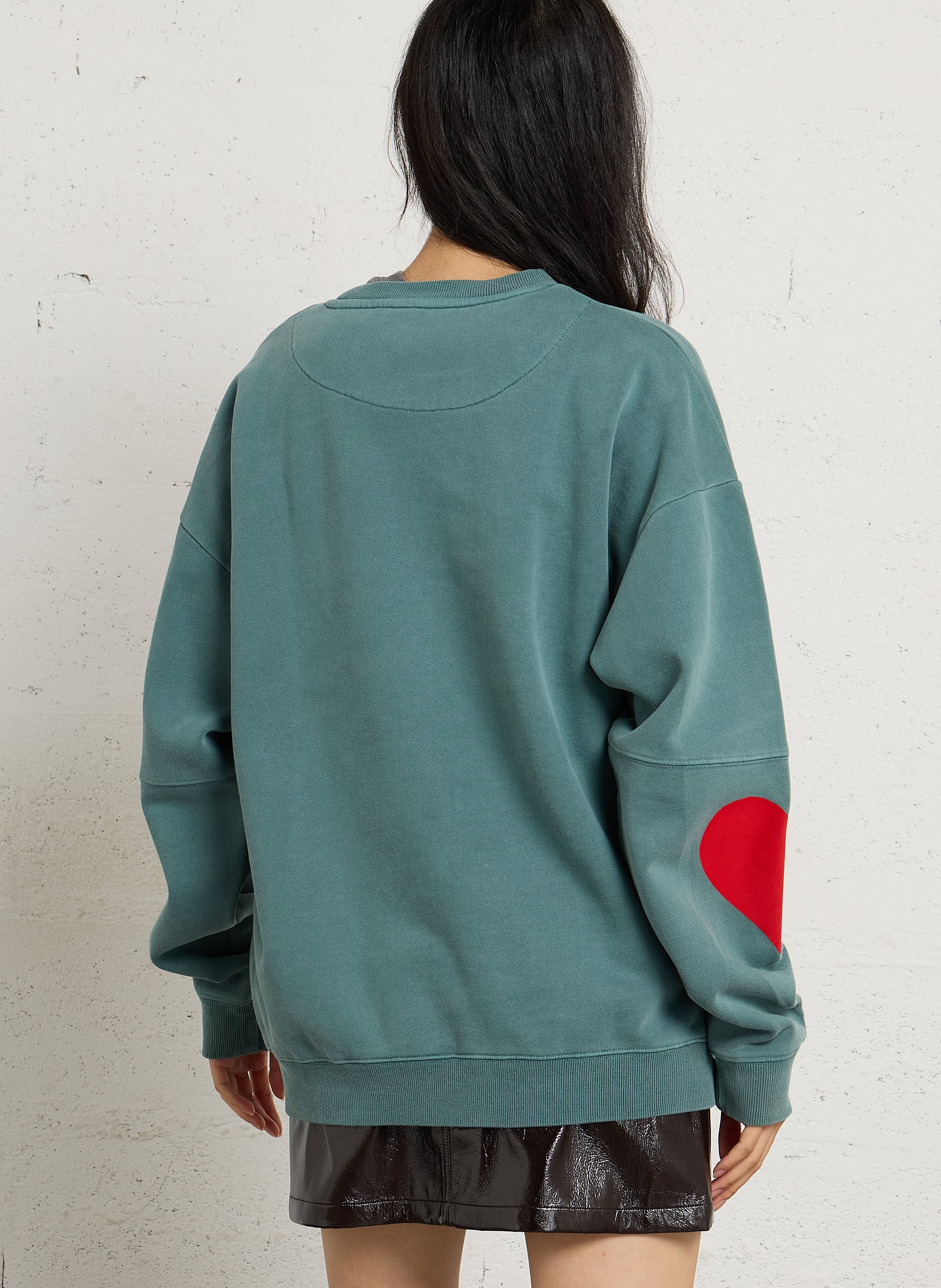Pull imprimé en coton mélangé NEWTONE Vert