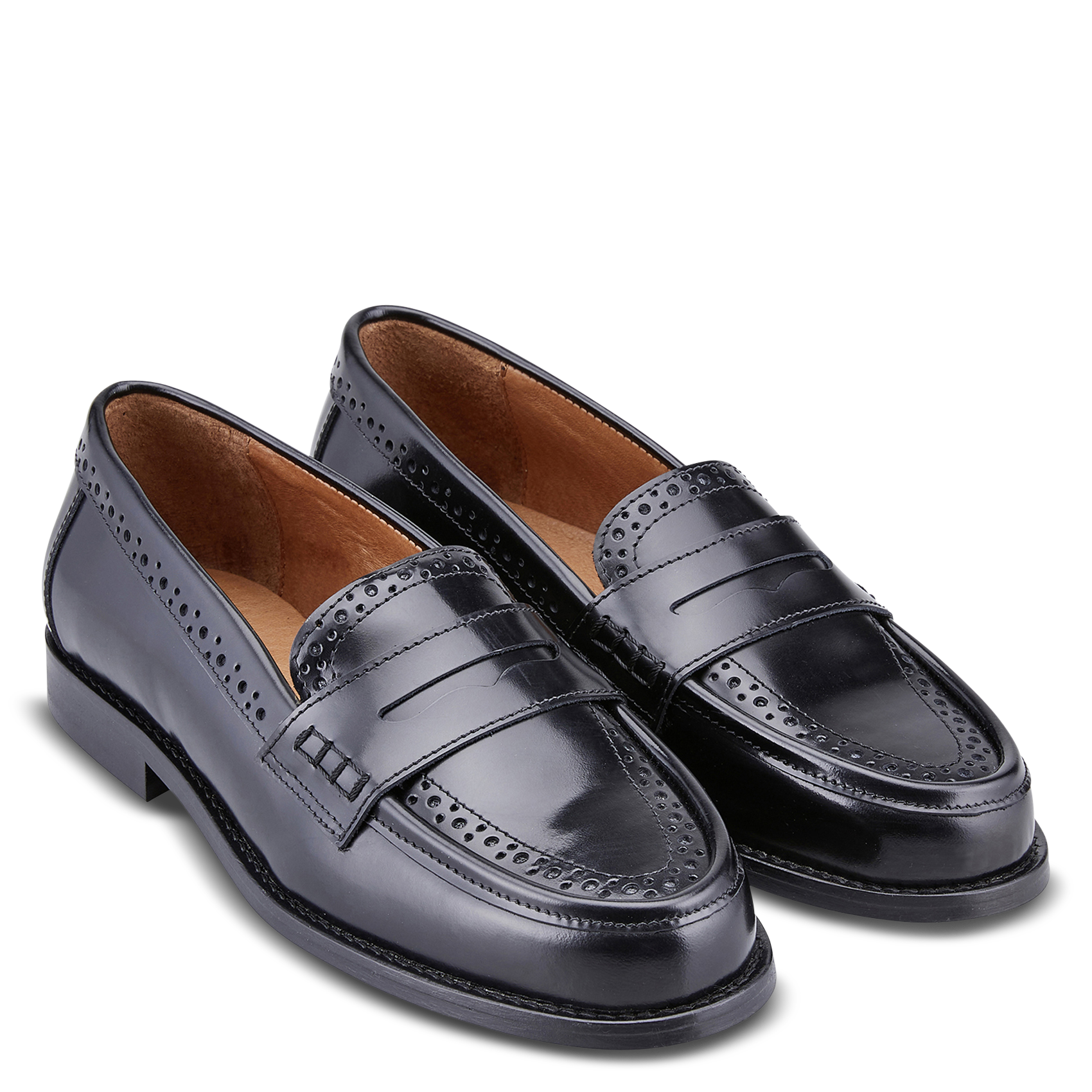 Leather loafers COSMOPARIS Black