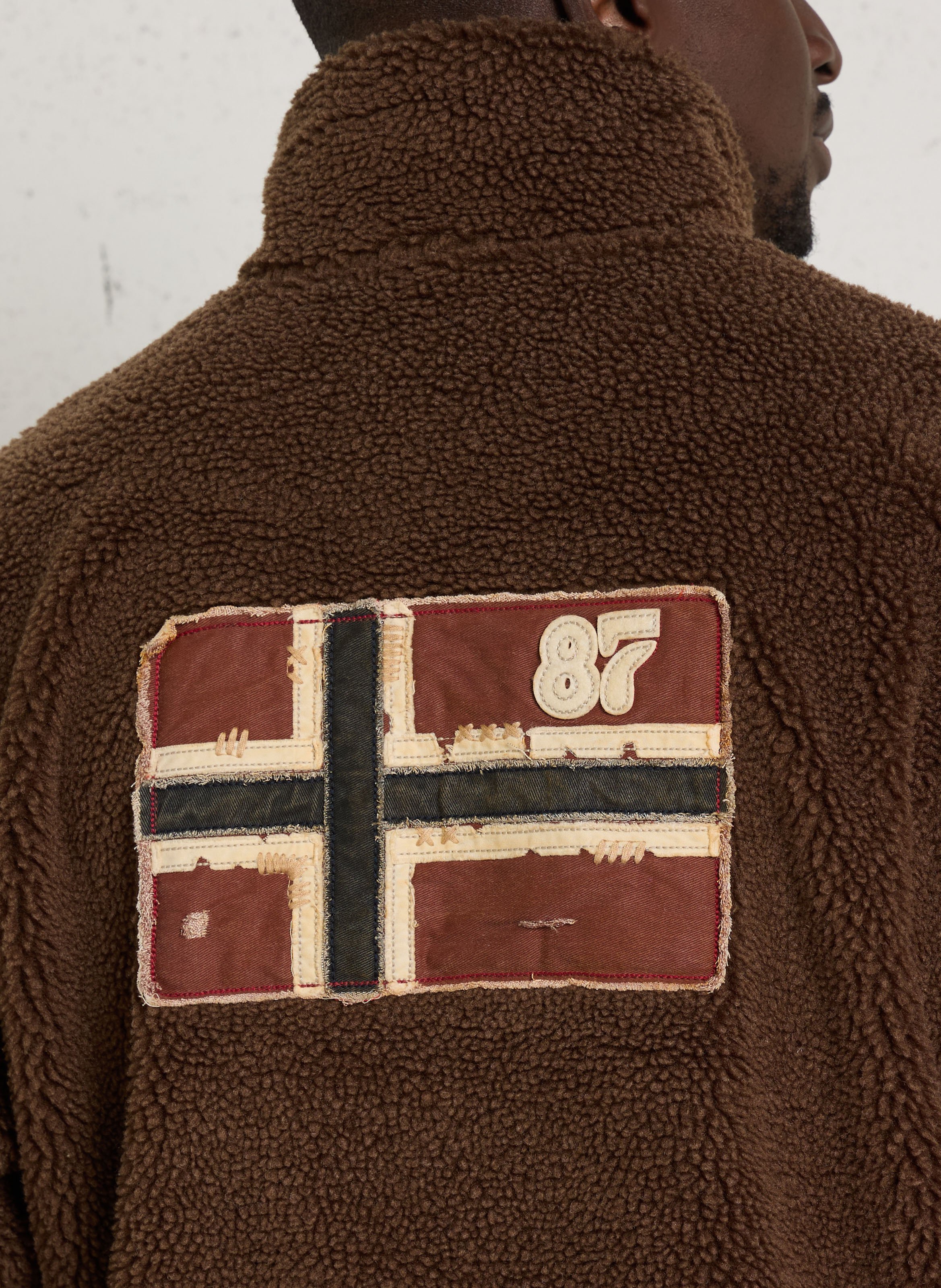 High-neck fleece NAPAPIJRI Brown