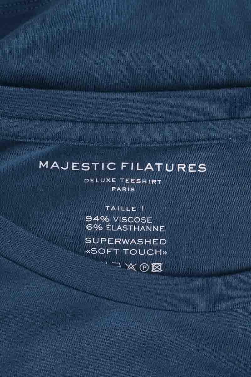 T-shirt MAJESTIC FILATURES - SECONDE MAIN Blue