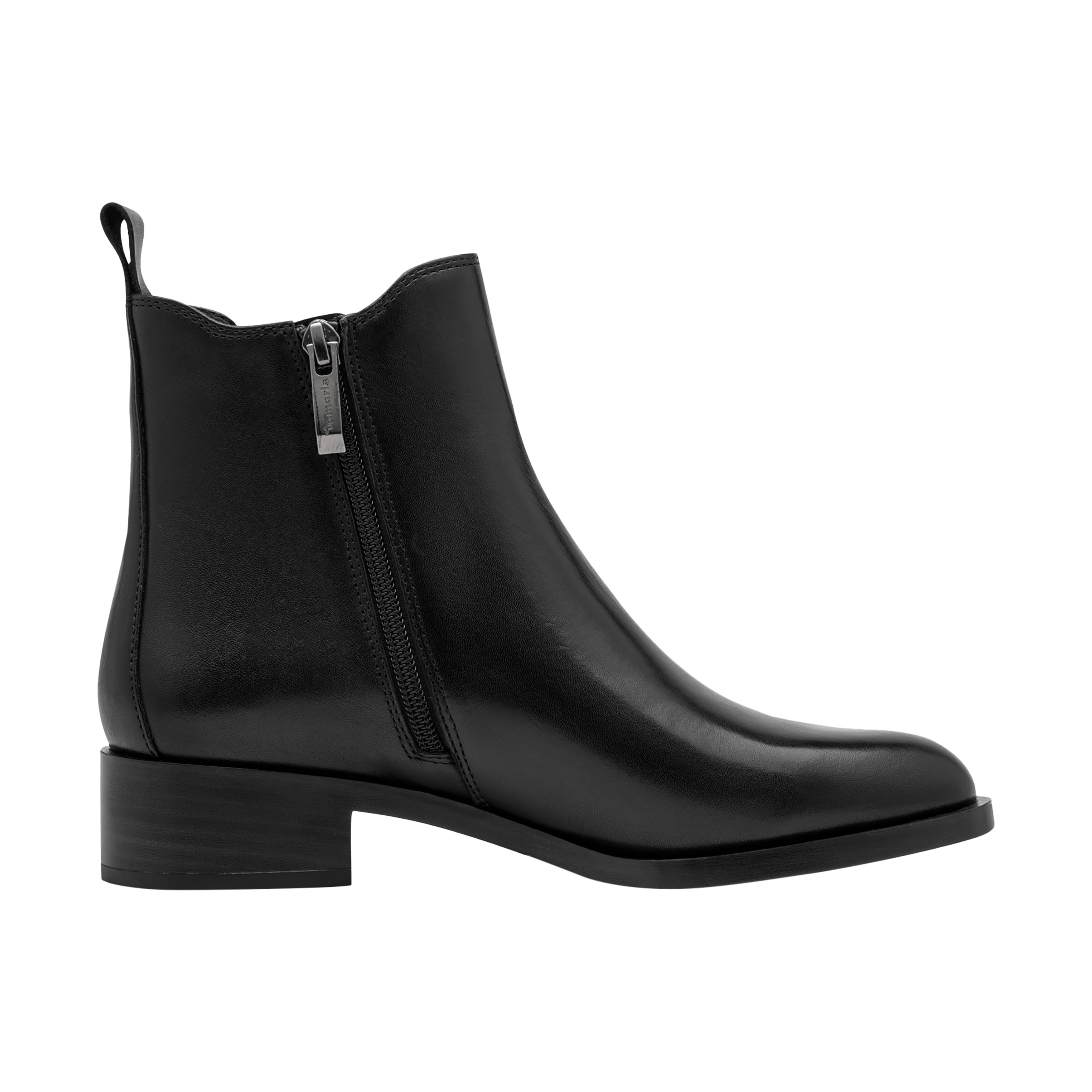 Leather ankle boot TAMARIS Black