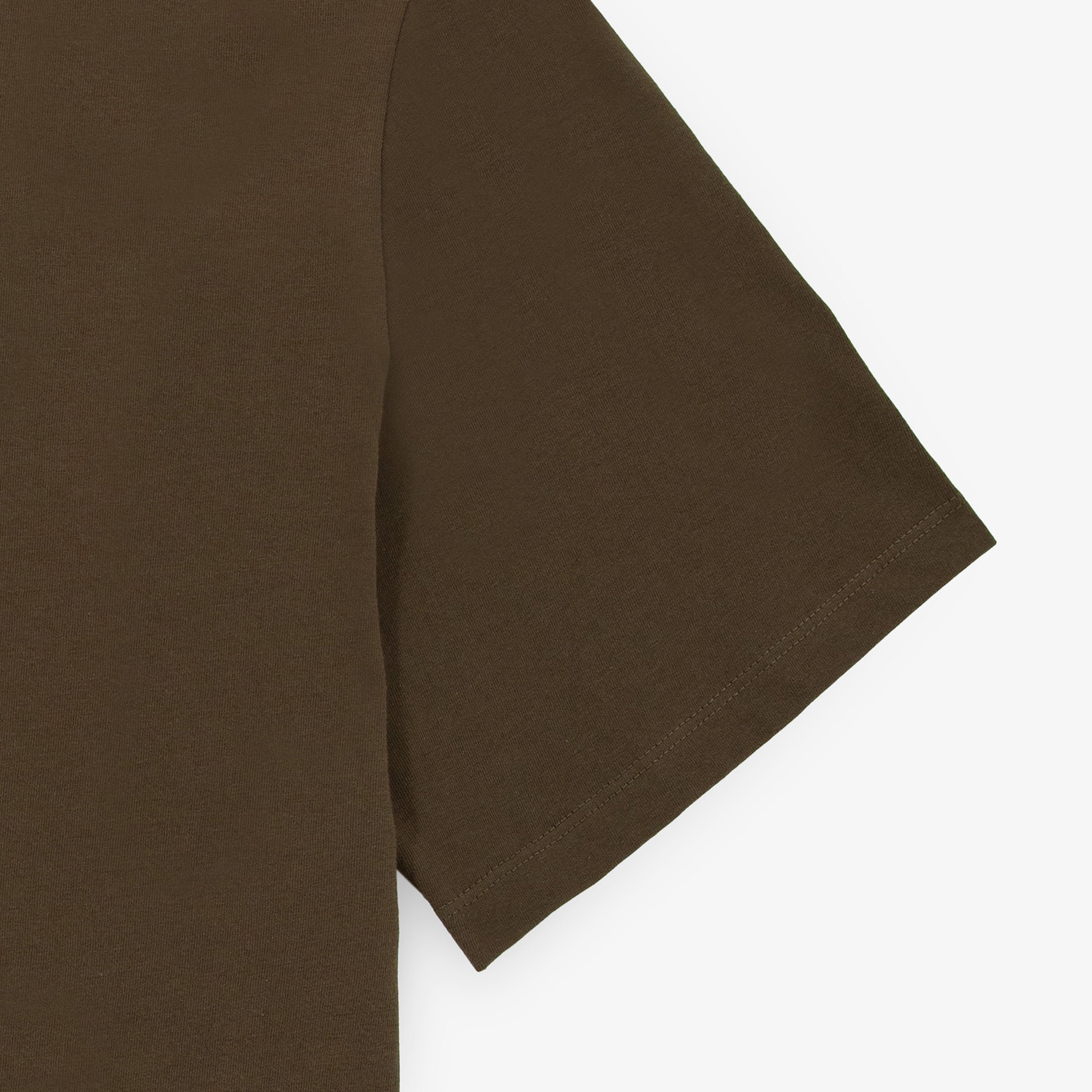 100% cotton jersey short-sleeved T-shirt SERGE BLANCO Brown