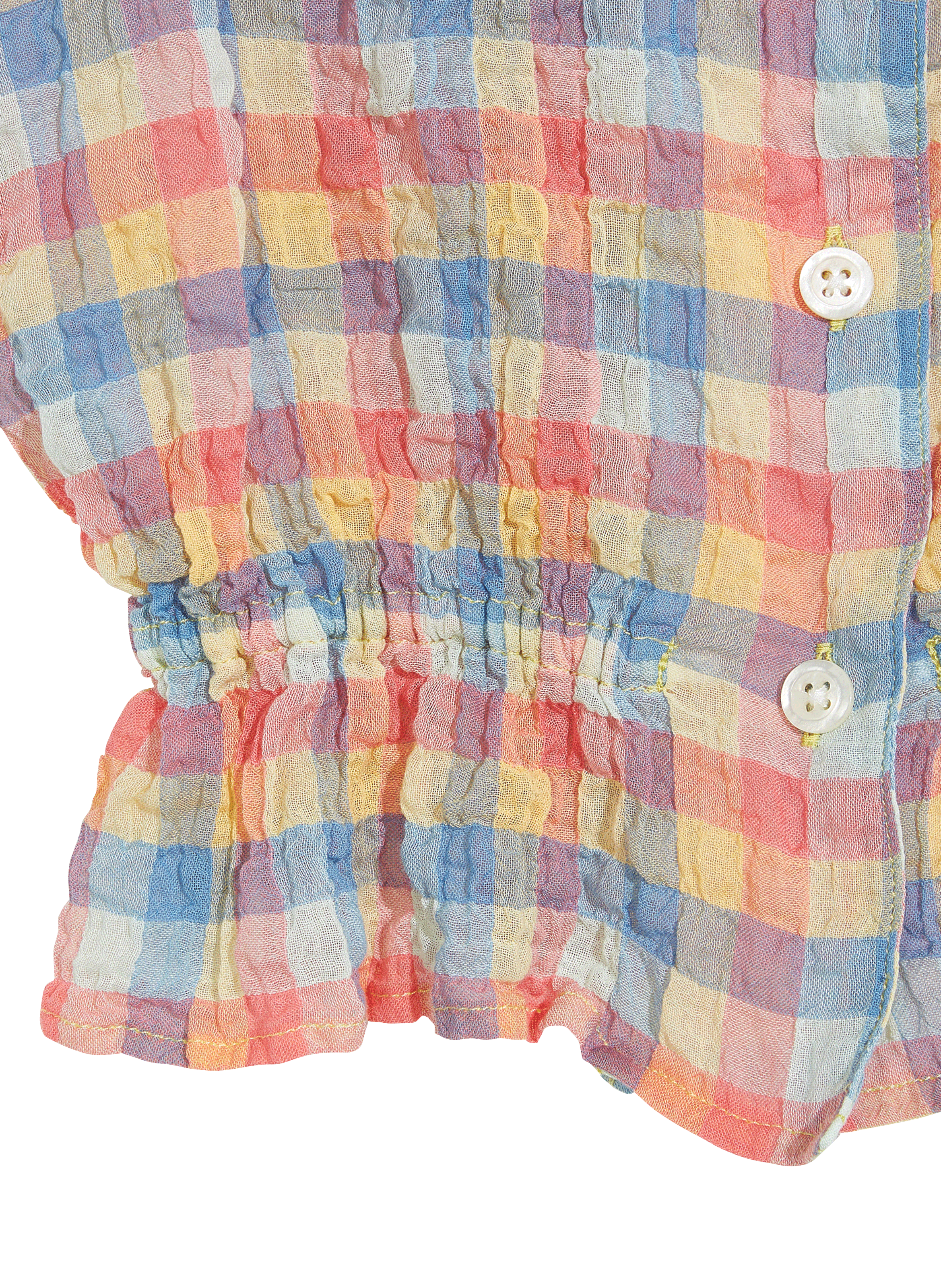 Cotton voile top with Peter Pan collar BELLEROSE Green