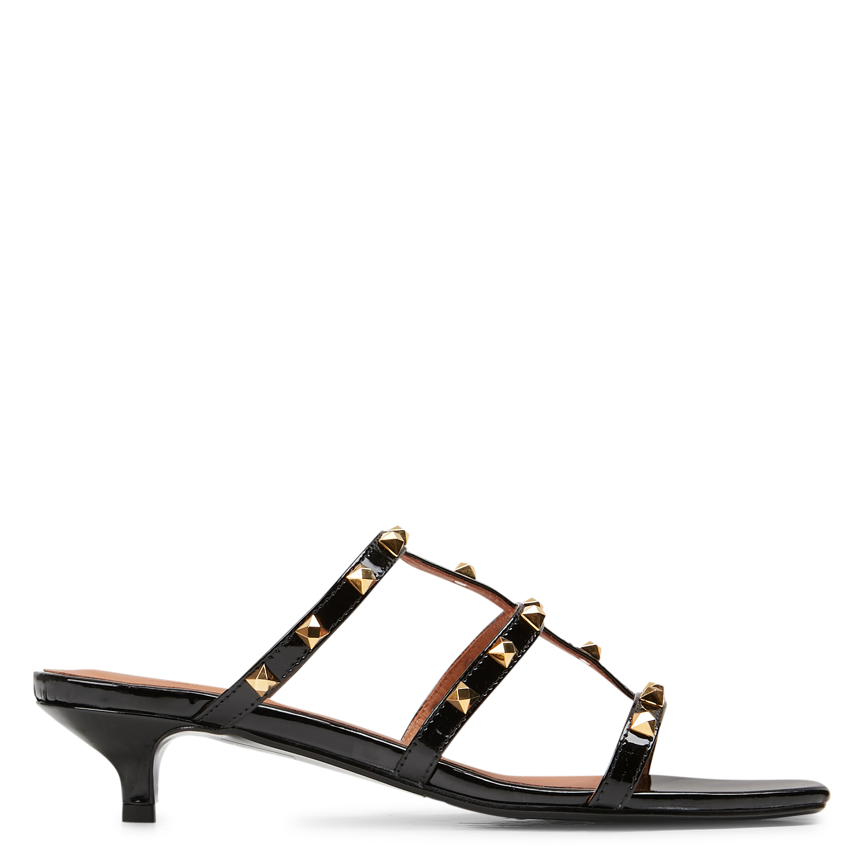 Sandales à talons en cuir vernis  BILLI BI Noir