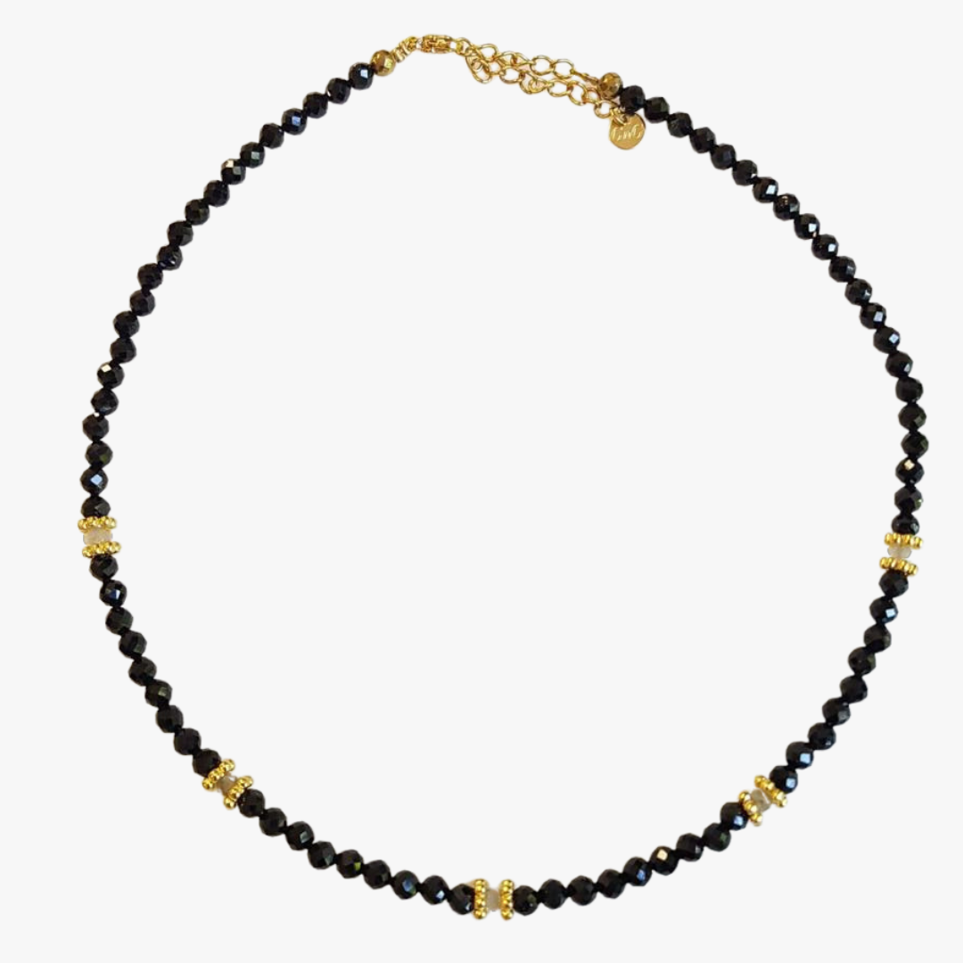 Tourmaline necklace GINANDGER Black