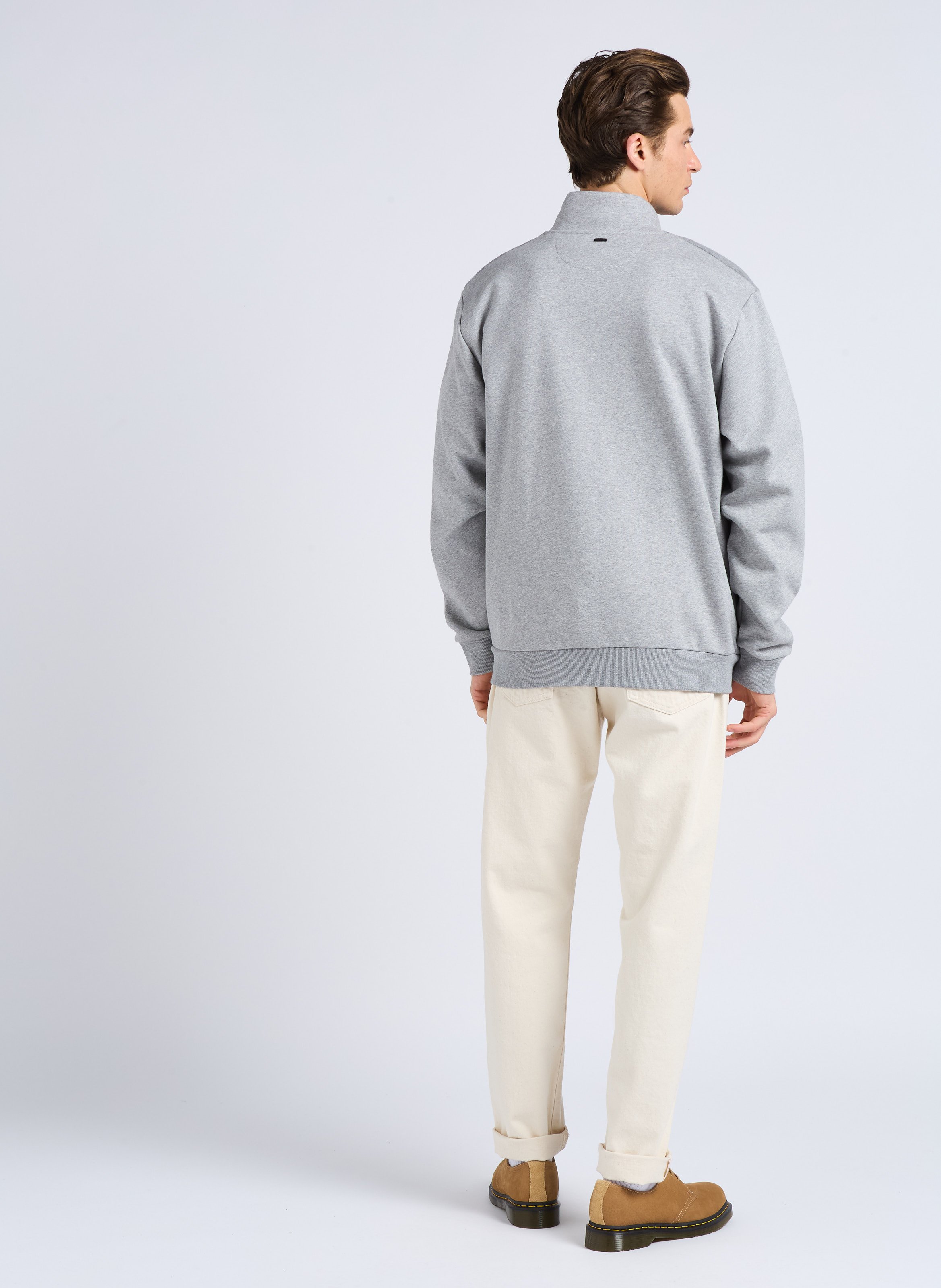 Tapered cotton dot effect regular-fit jeans EDWIN Beige