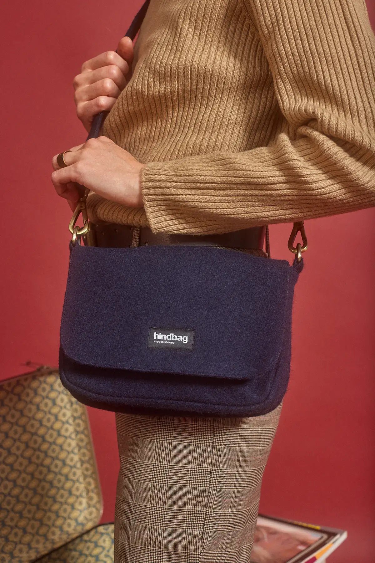 Cotton handbag HINDBAG Blue