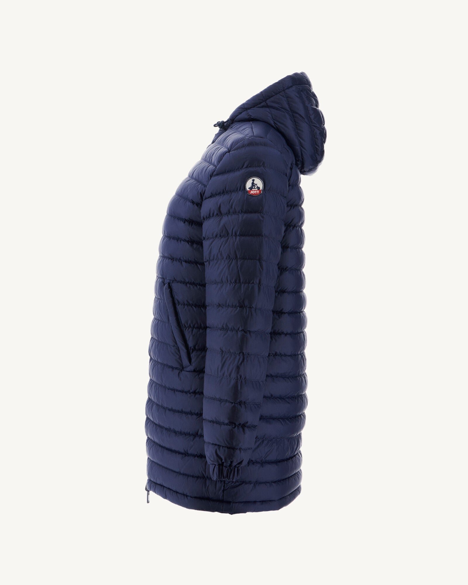 Reversible long roma puffer coat Blue