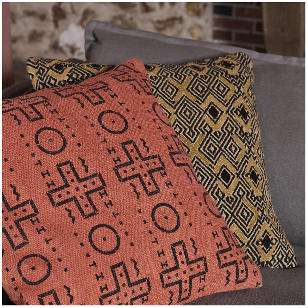Cushion BLANC D'IVOIRE Orange