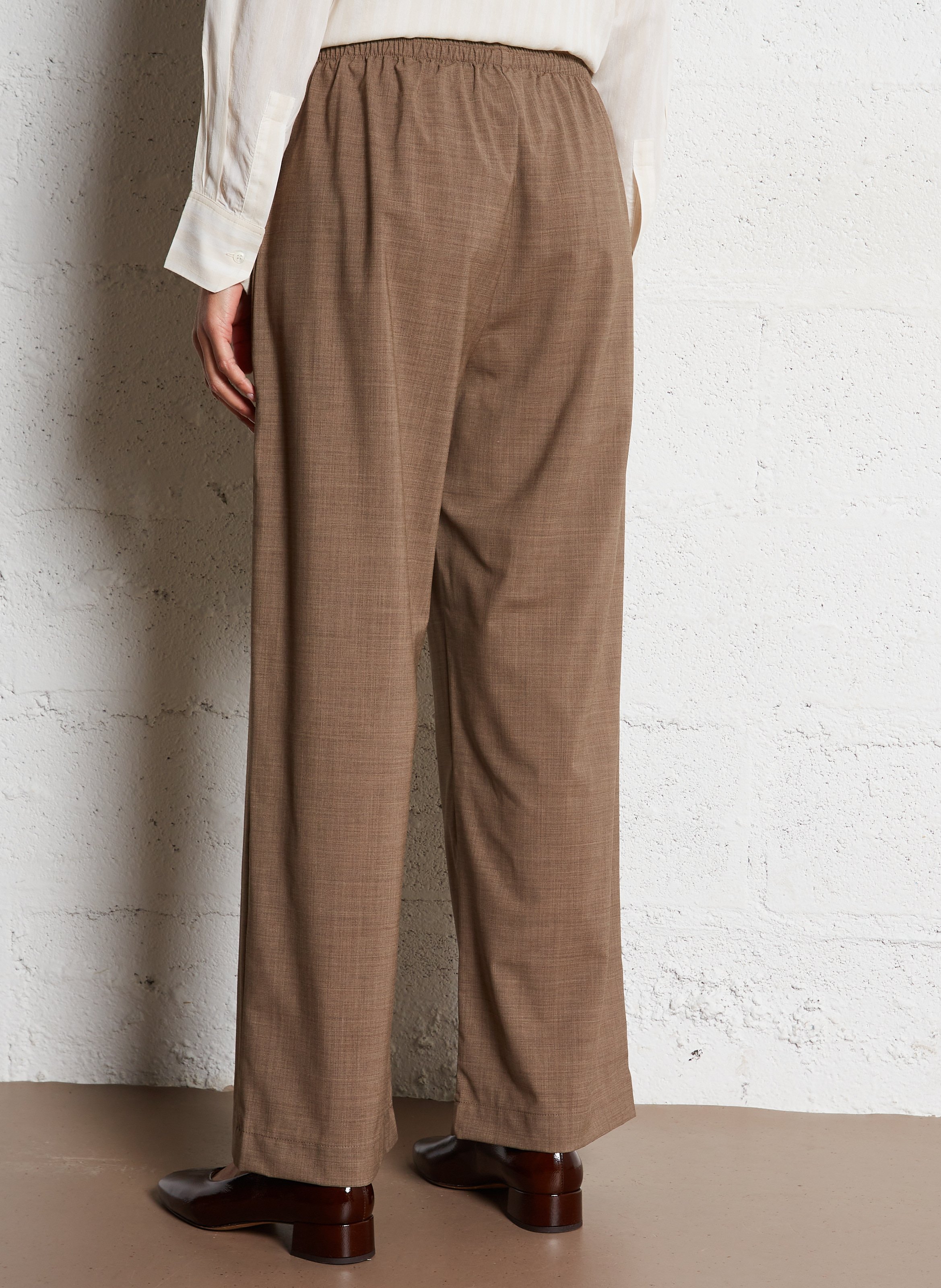 Straight wool trousers MASSCOB Brown
