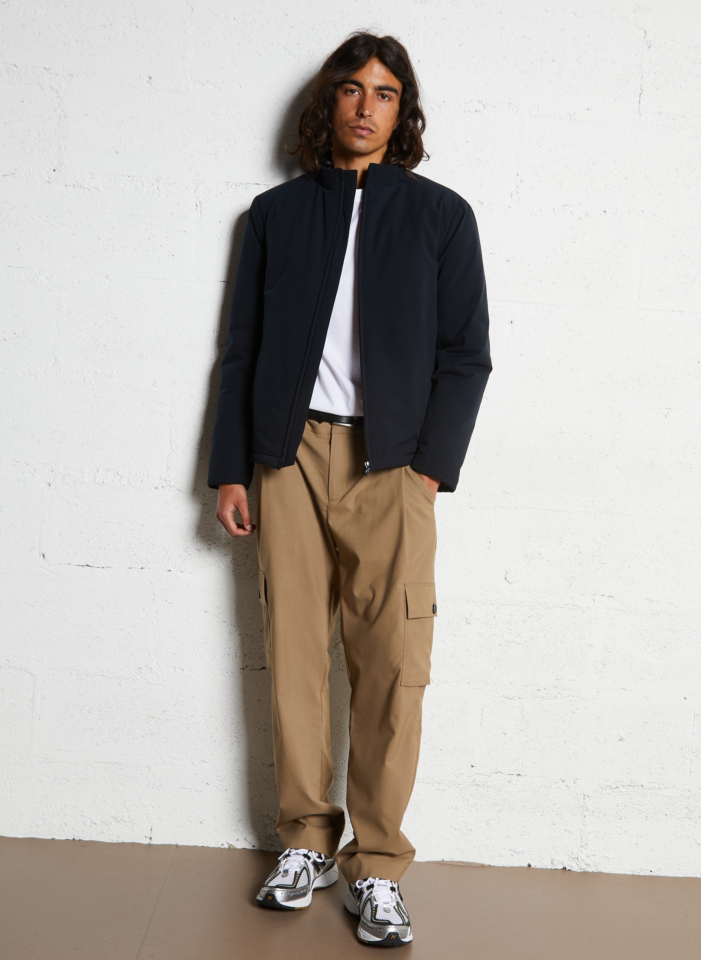 Unterjacke mit Stehkragen Blau