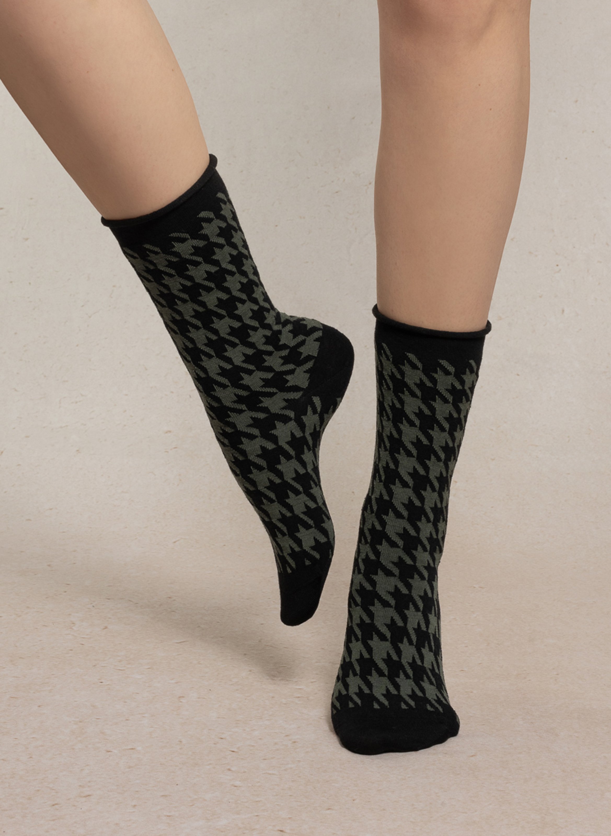 Wool-blend socks BLEUFORET Black
