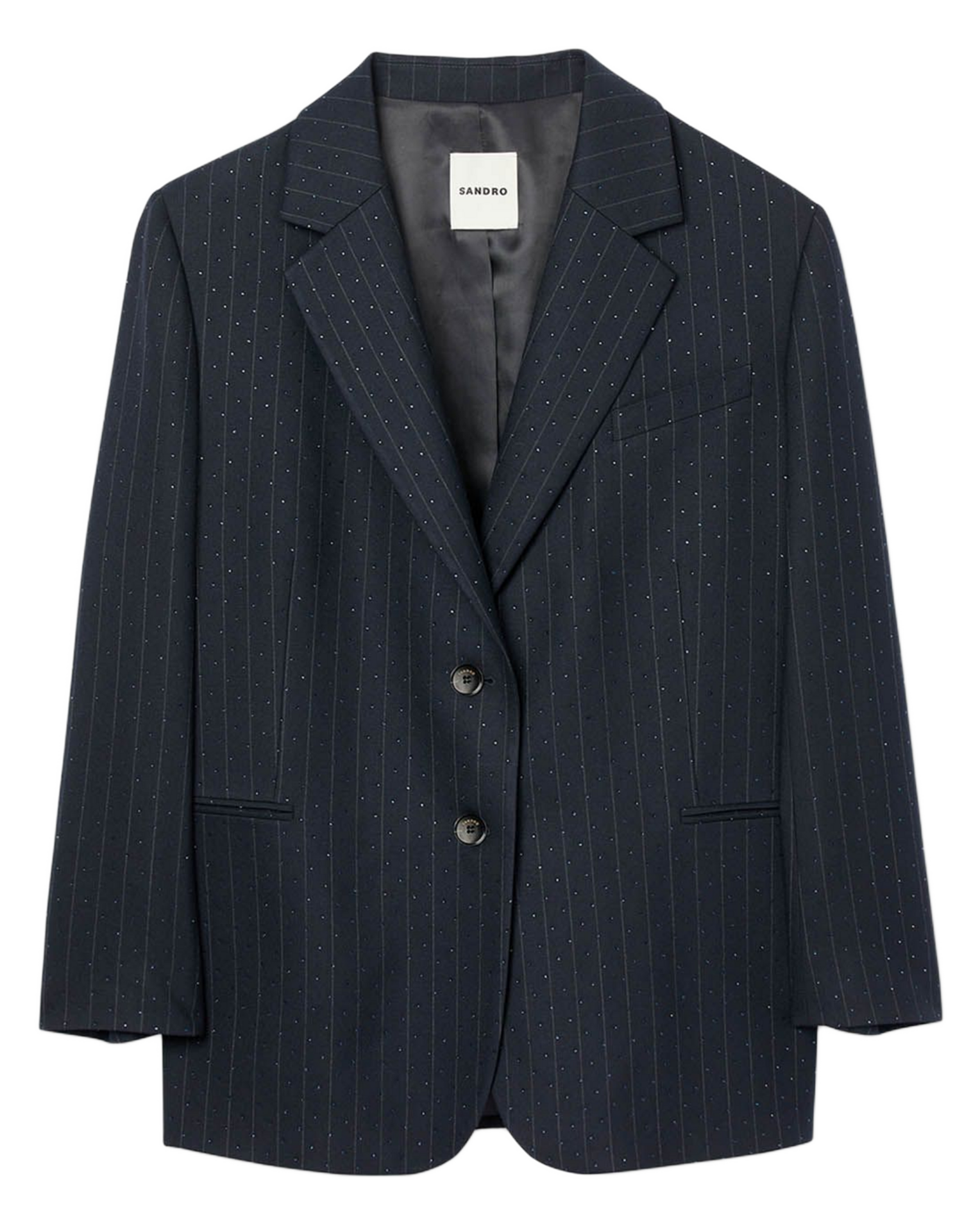 Veste col tailleur SANDRO Bleu