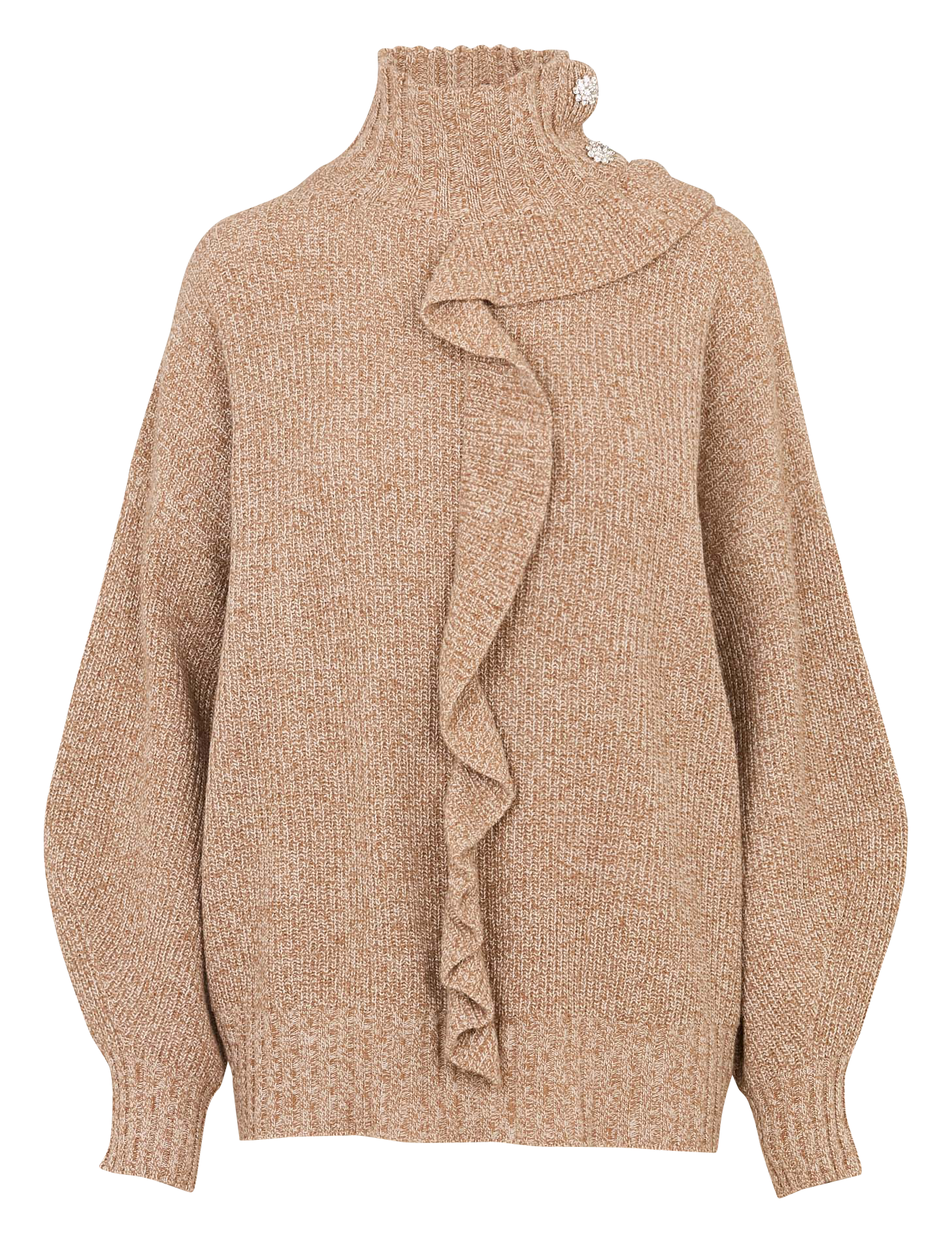 Pull ample à col montnant  LIU JO Beige