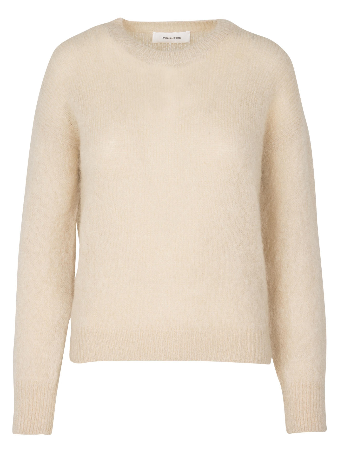 Pull col rond POMANDERE Beige