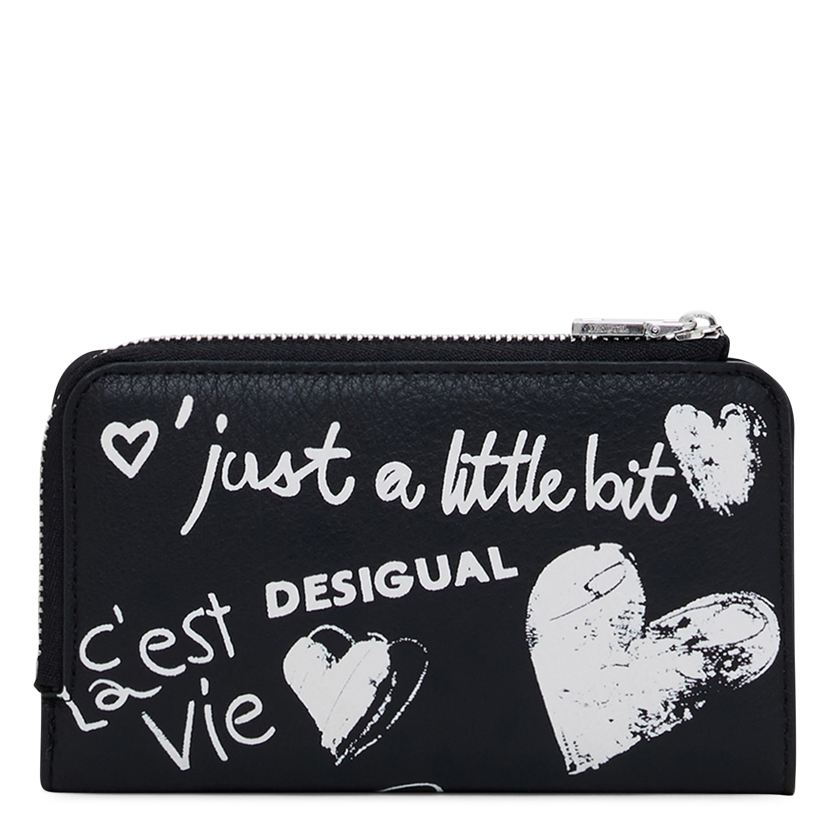 Portefeuille graffiti effet cuir DESIGUAL Noir