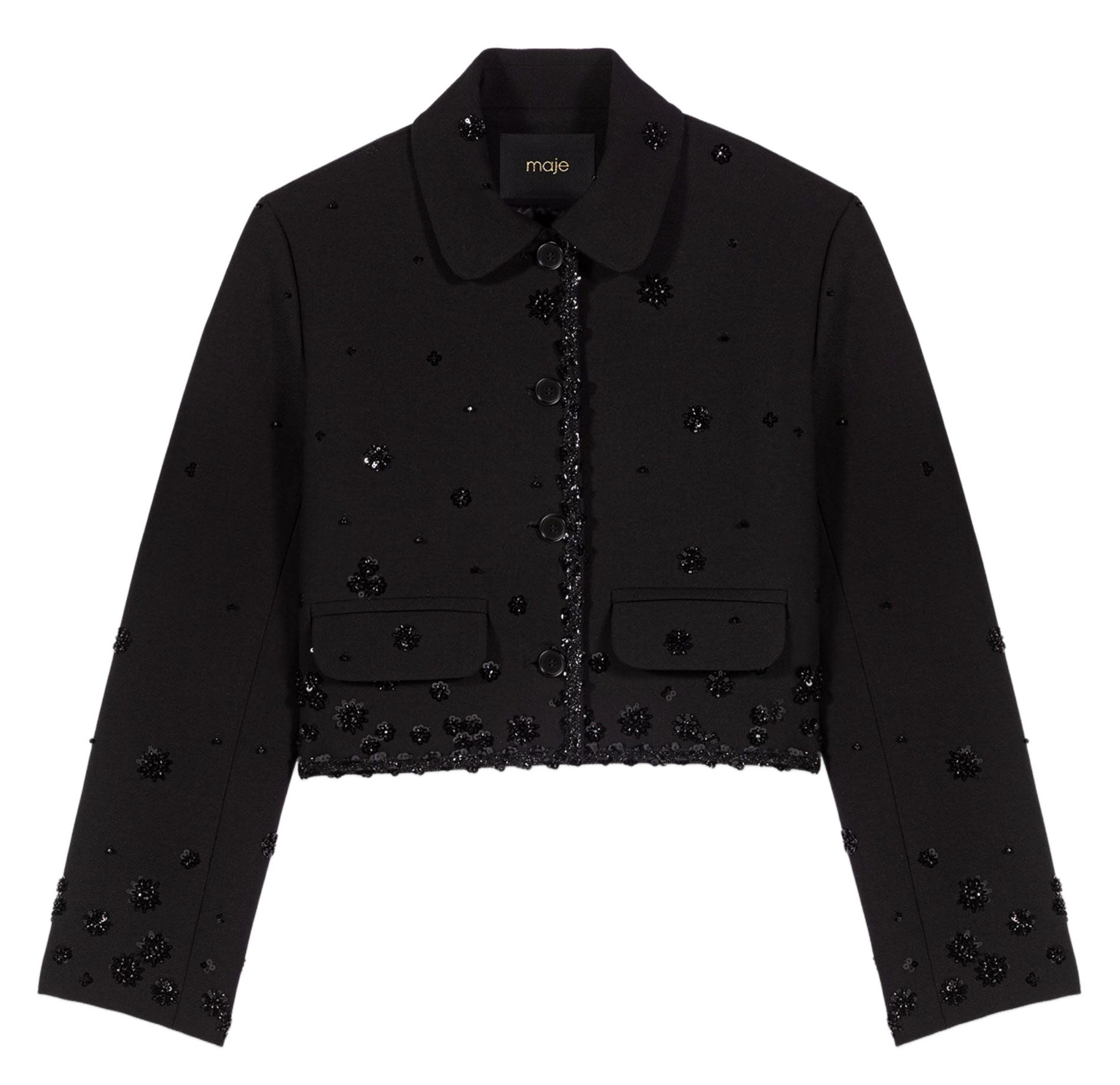 Veste col classique MAJE Noir