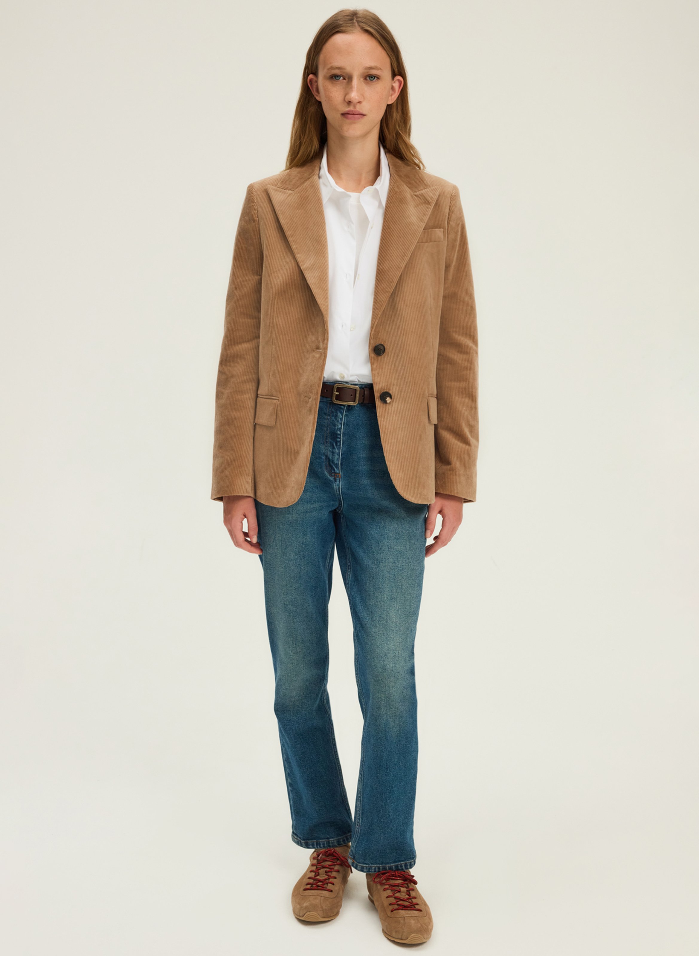 Corduroy suit jacket PABLO Brown