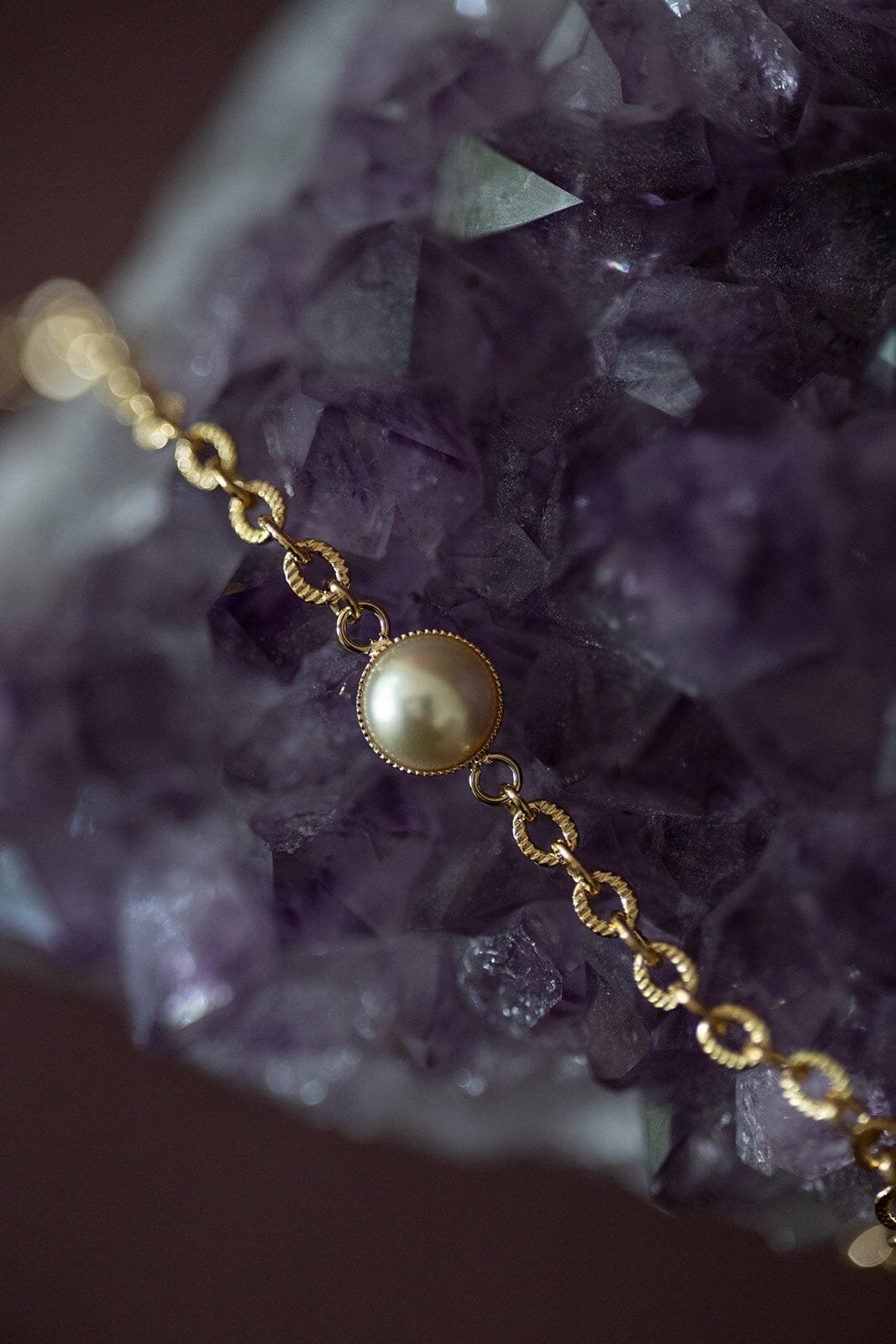 Mini silver-plated bead bracelet MONSIEUR SIMONE Golden