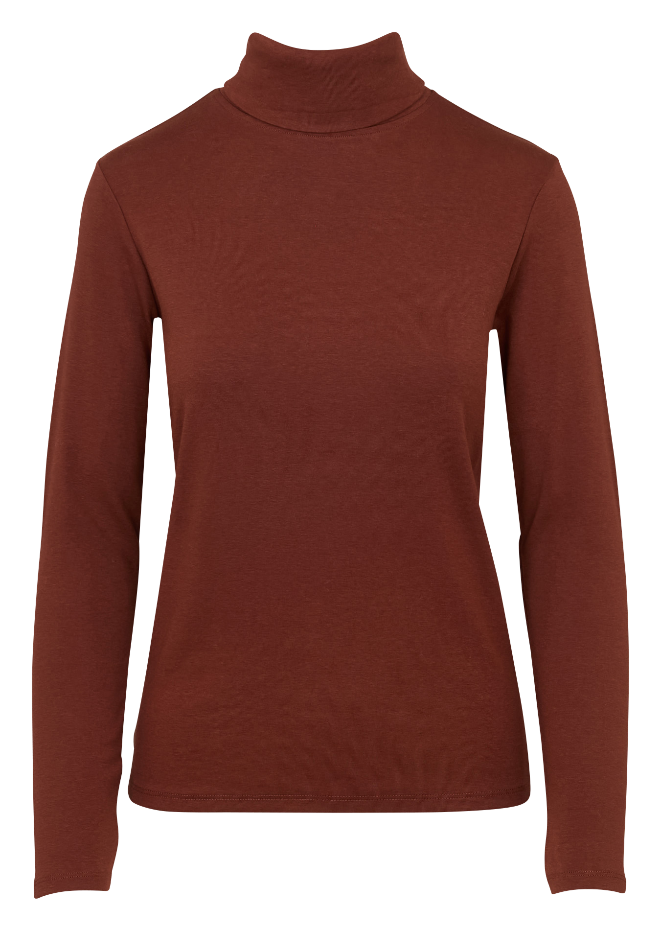 Tee-shirt droit col roulé FERGUIE Brique