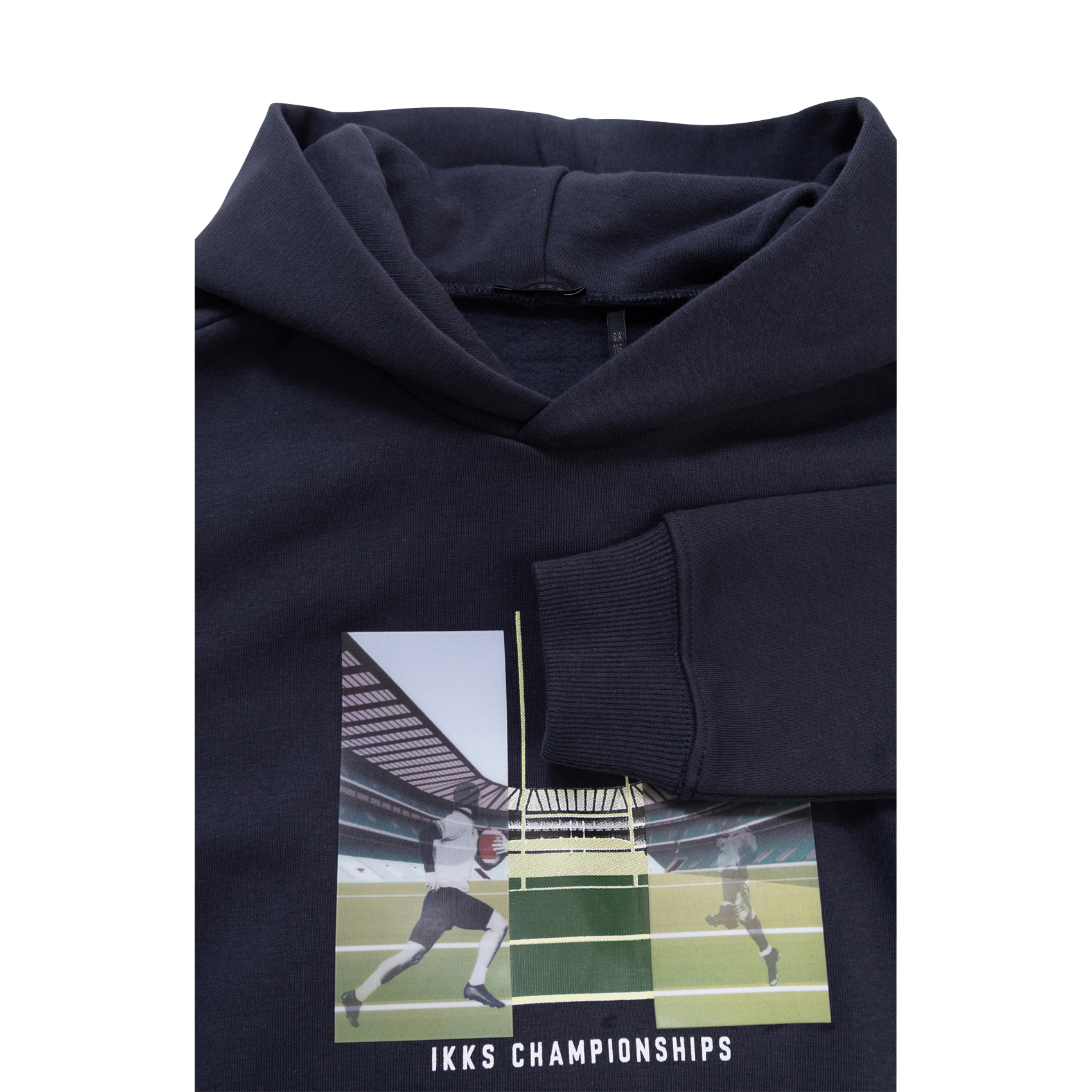 Oversize-Sweatshirt aus bedruckter Baumwollmischung IKKS JUNIOR Blau