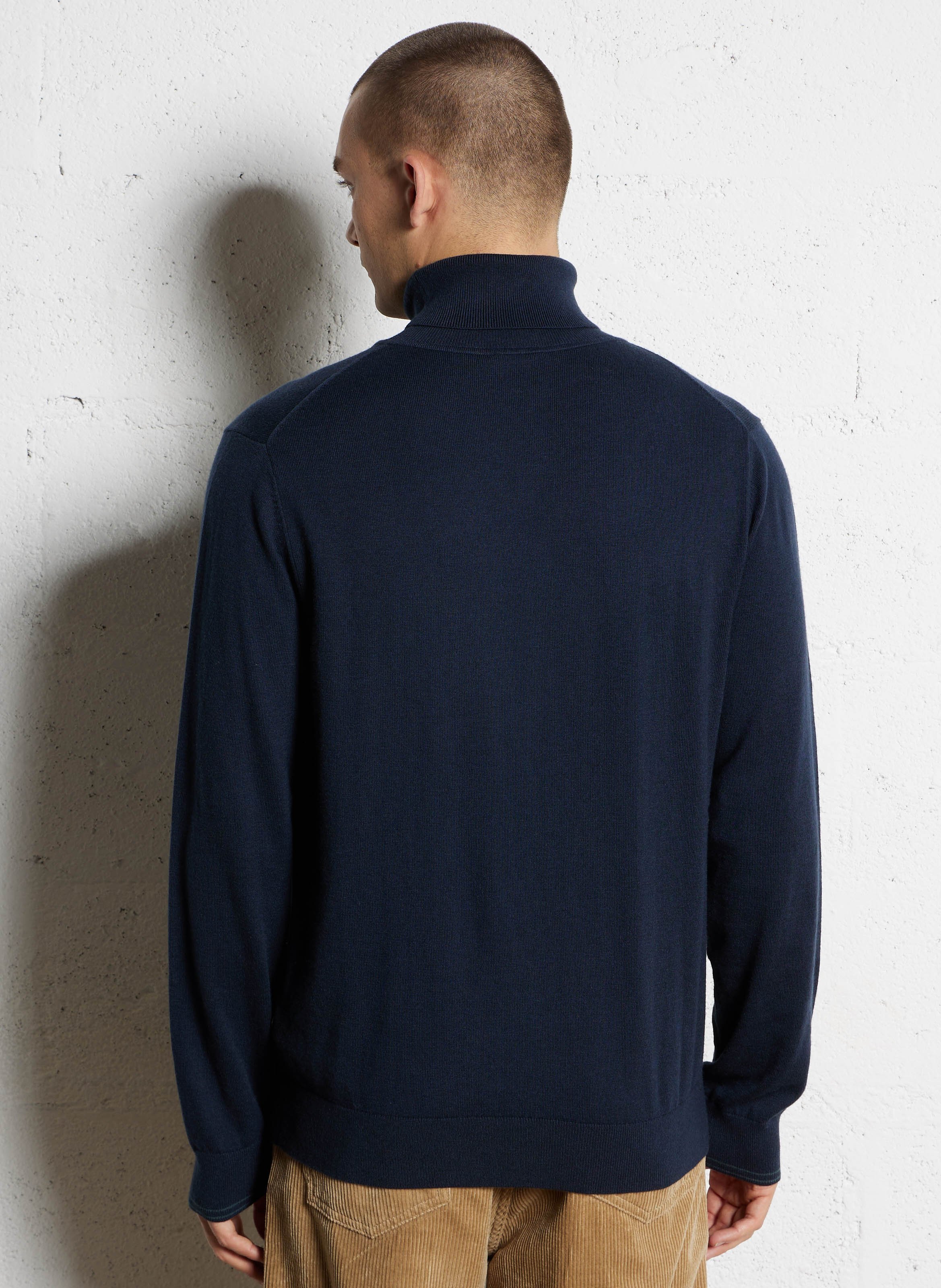 Cotton-blend turtleneck sweater PAUL SMITH Blue