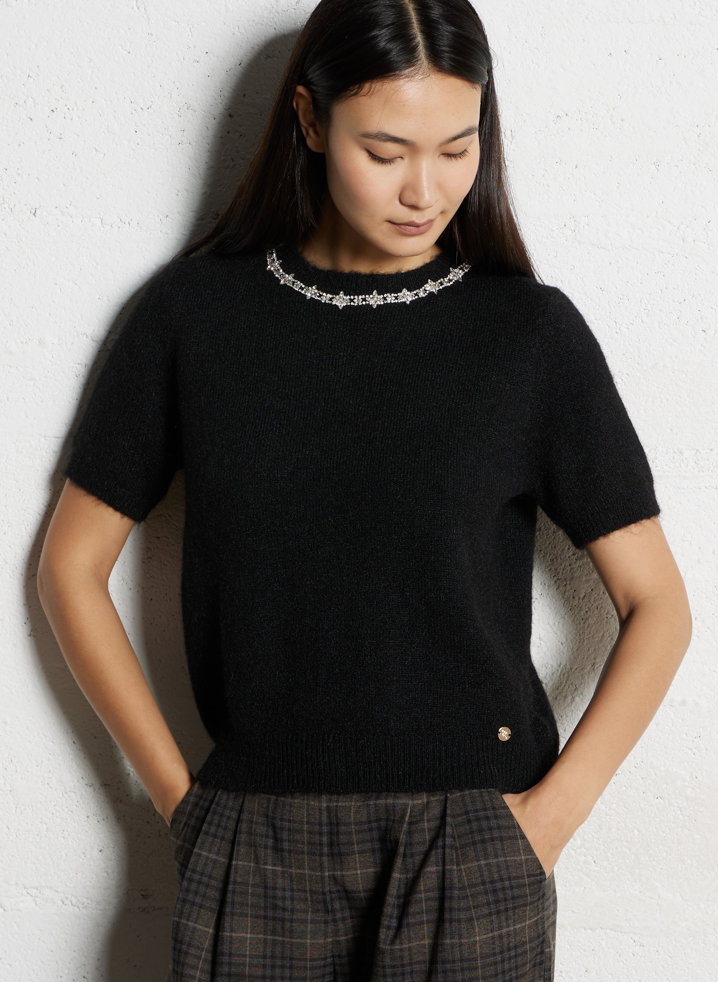 Pull oversize col rond LA PETITE ETOILE