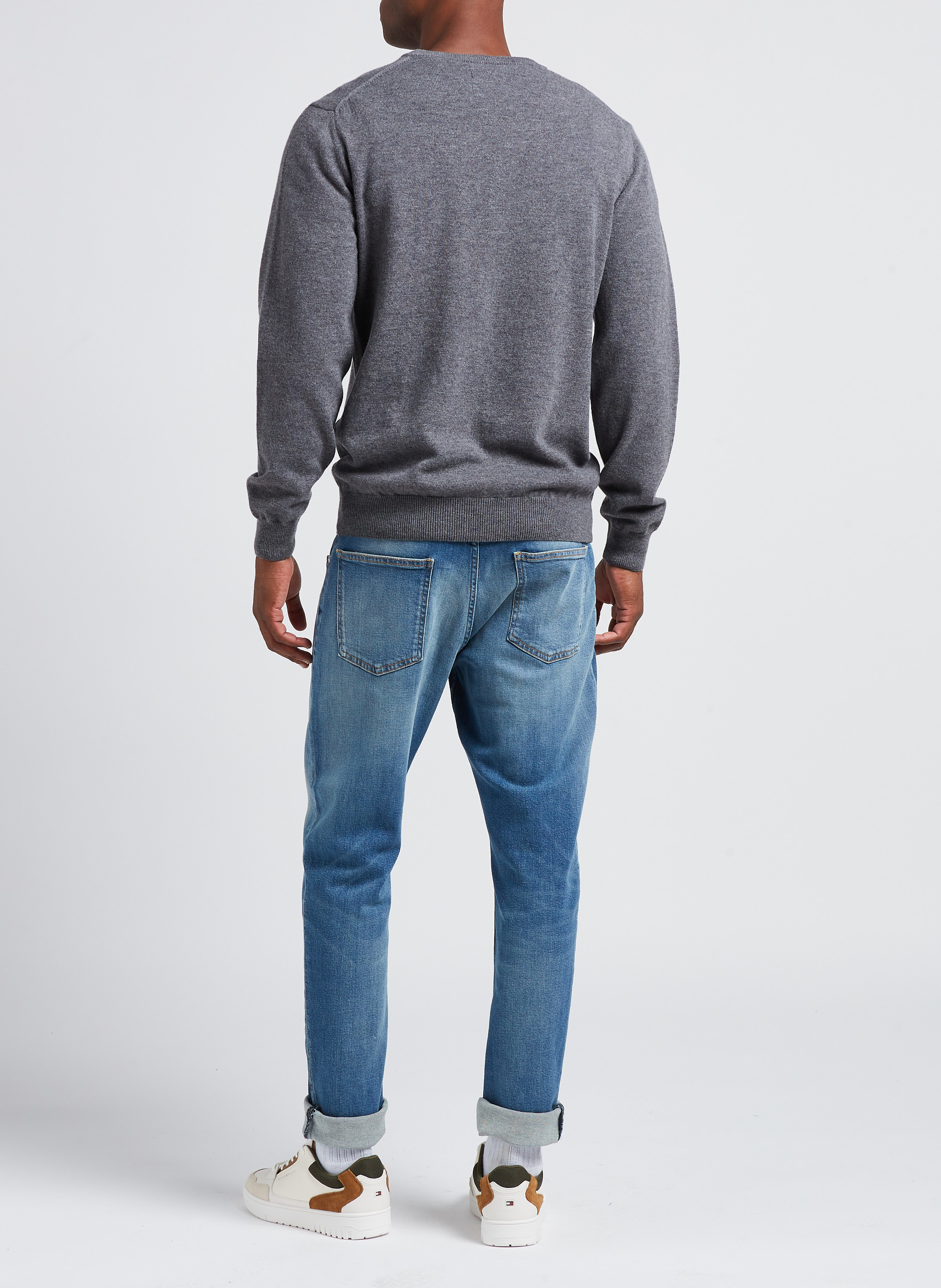 Wool V-neck sweater GANT Grey