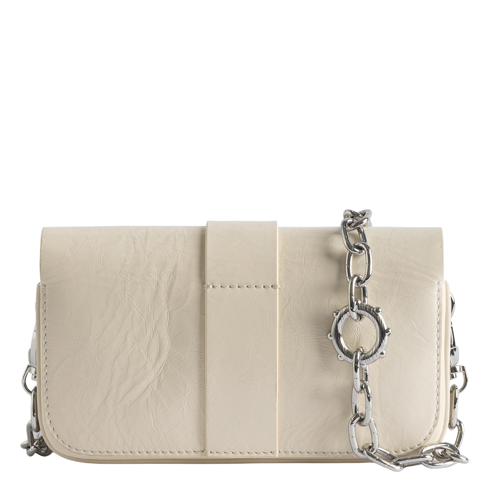 Mini sac en cuir effet vintage ZADIG&VOLTAIRE Blanc