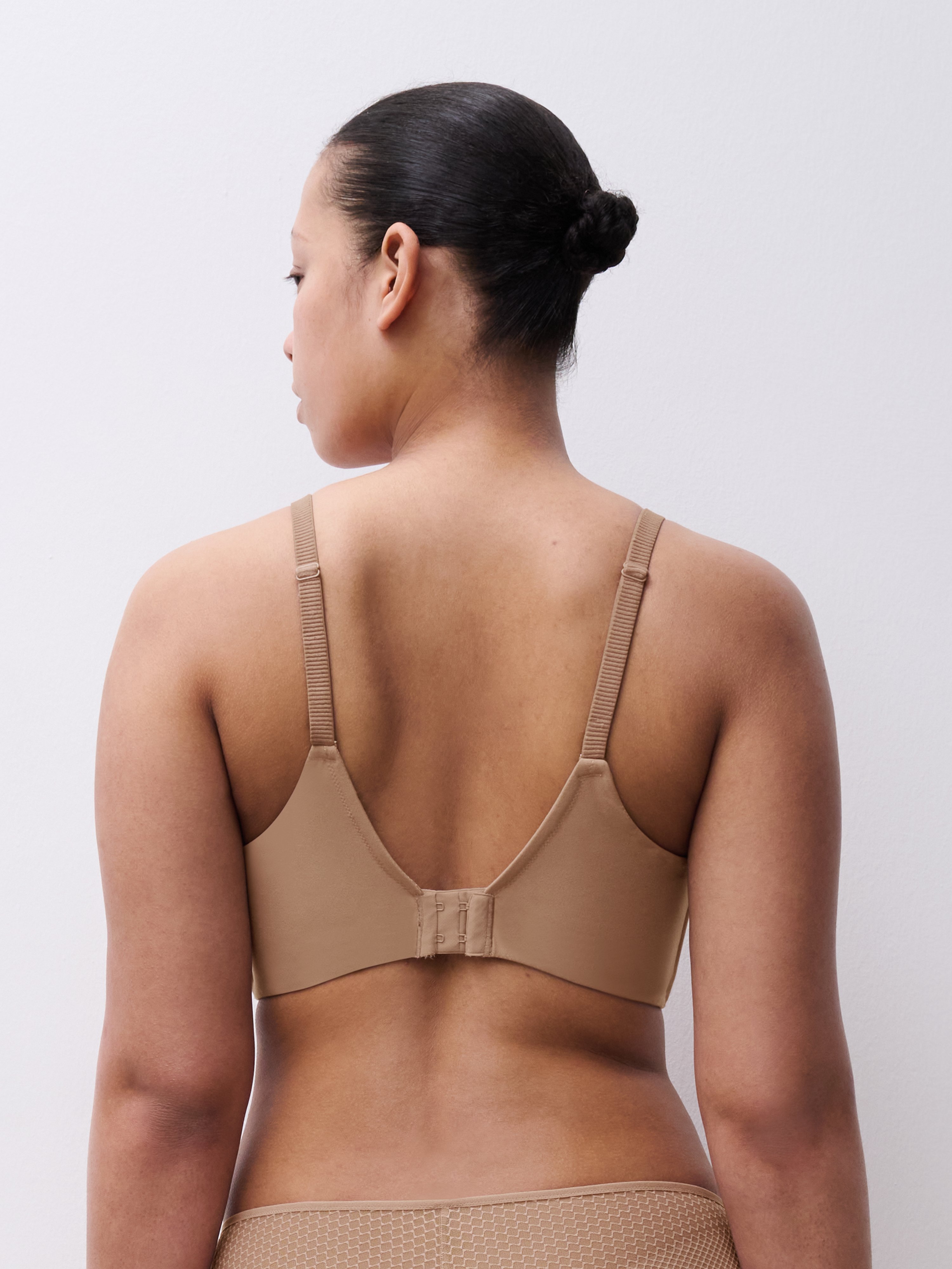 Non-wired lace bra CHANTELLE Brown