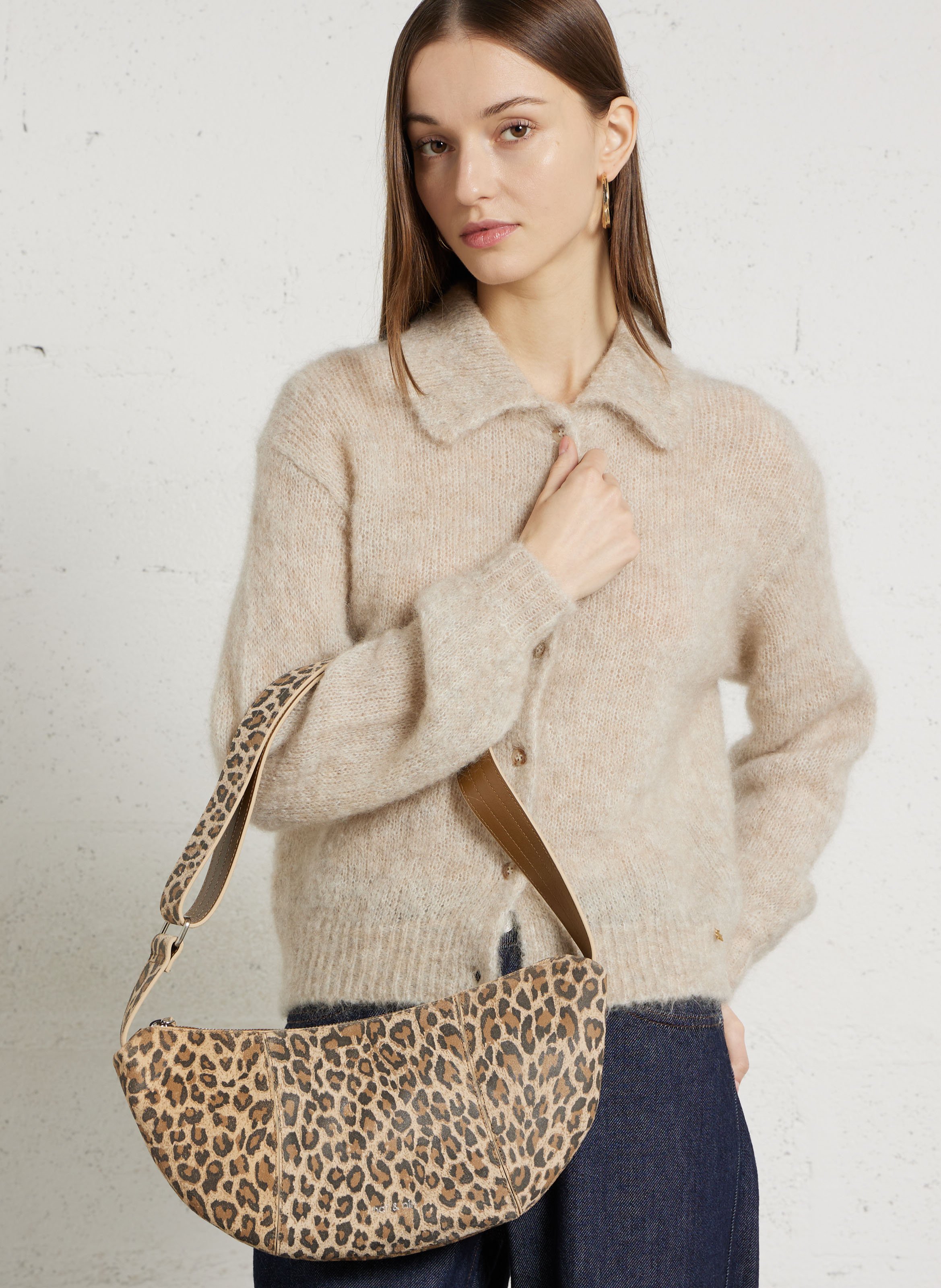 Leopard Umhängetasche NAT & NIN Braun