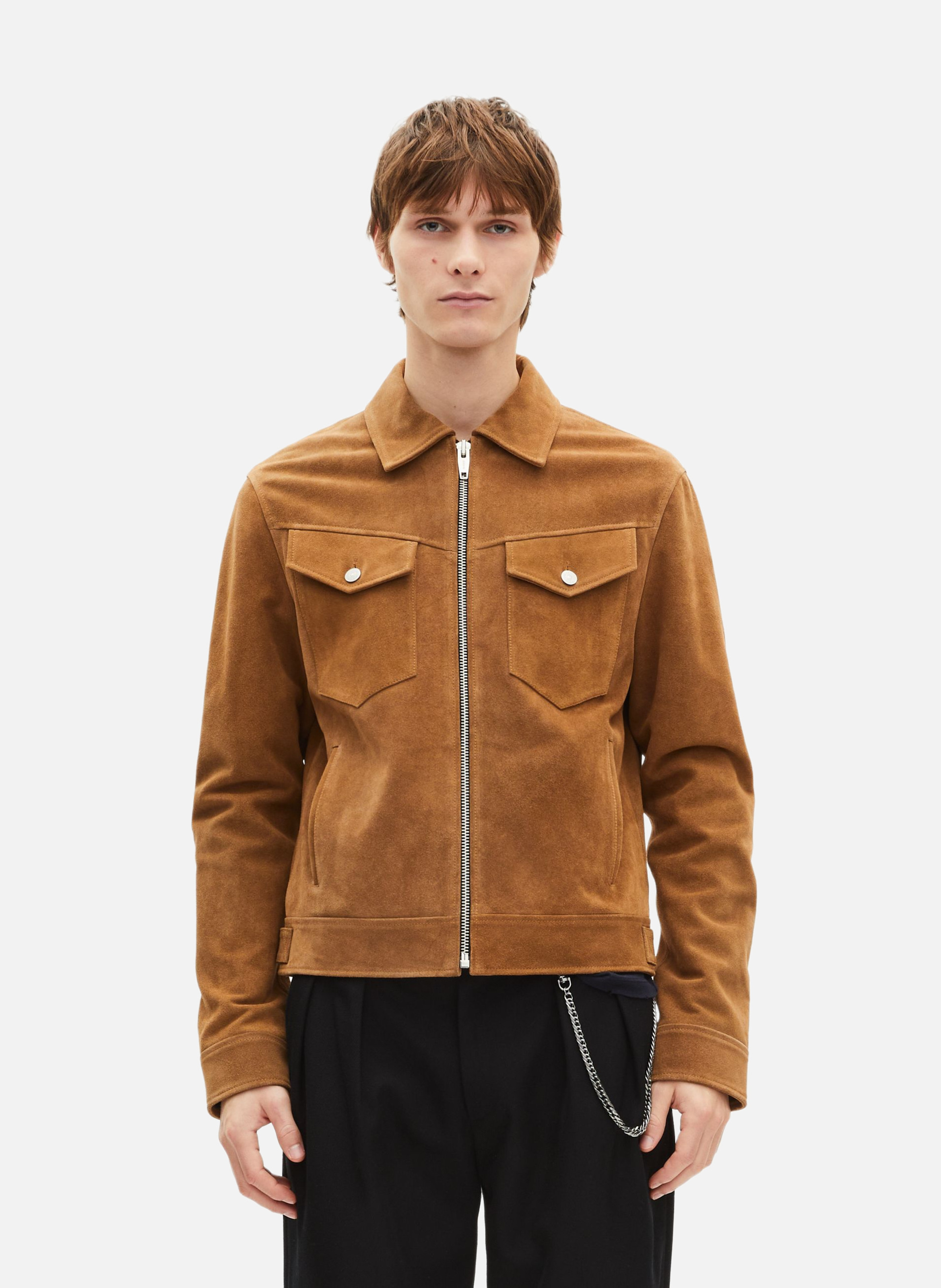 Suede jacket THE KOOPLES Brown