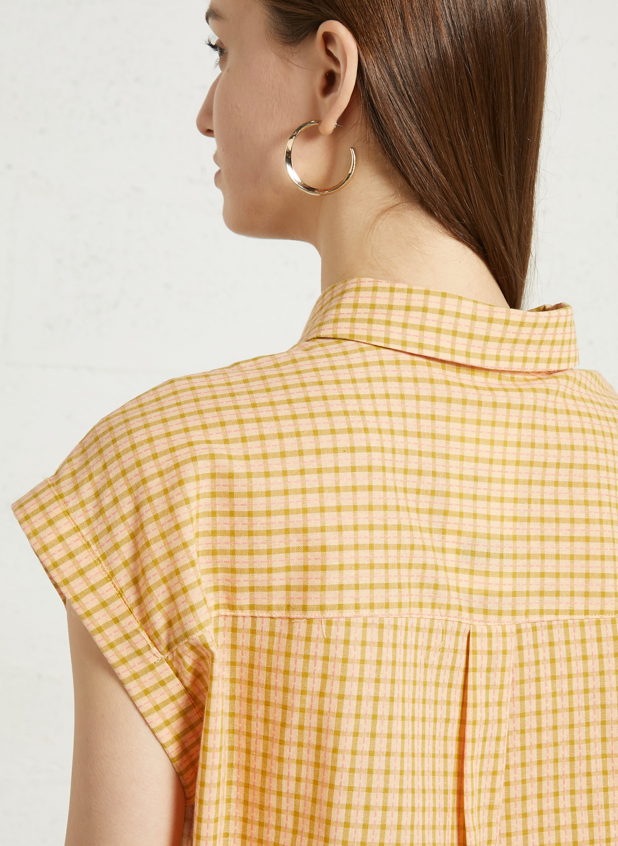 Chemise droite col classique en coton imprimé THE KORNER Multicolore