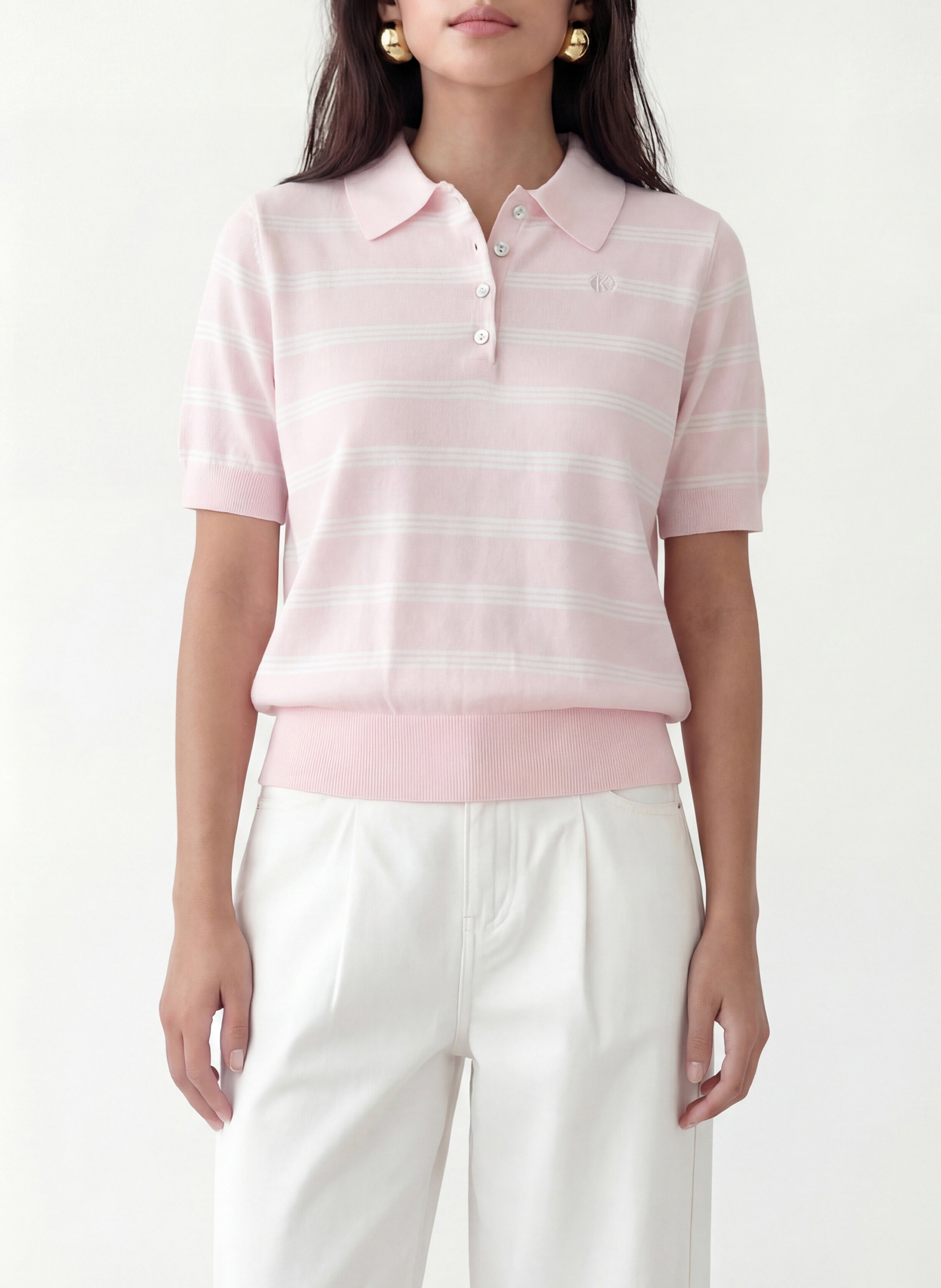 Polo-Stricktop KOOKAI Rosa